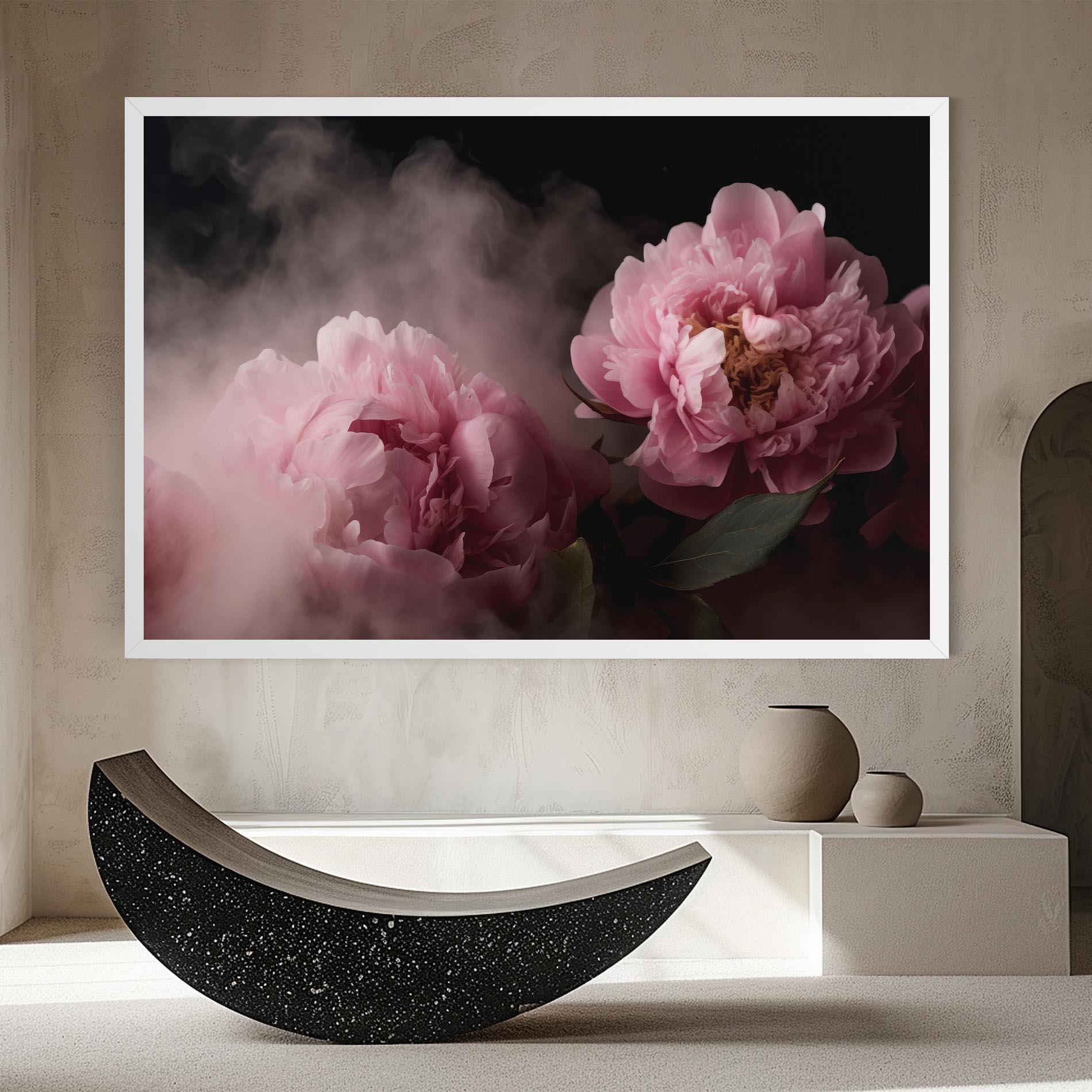 Tablou Canvas Peony In Smoke mockup 8