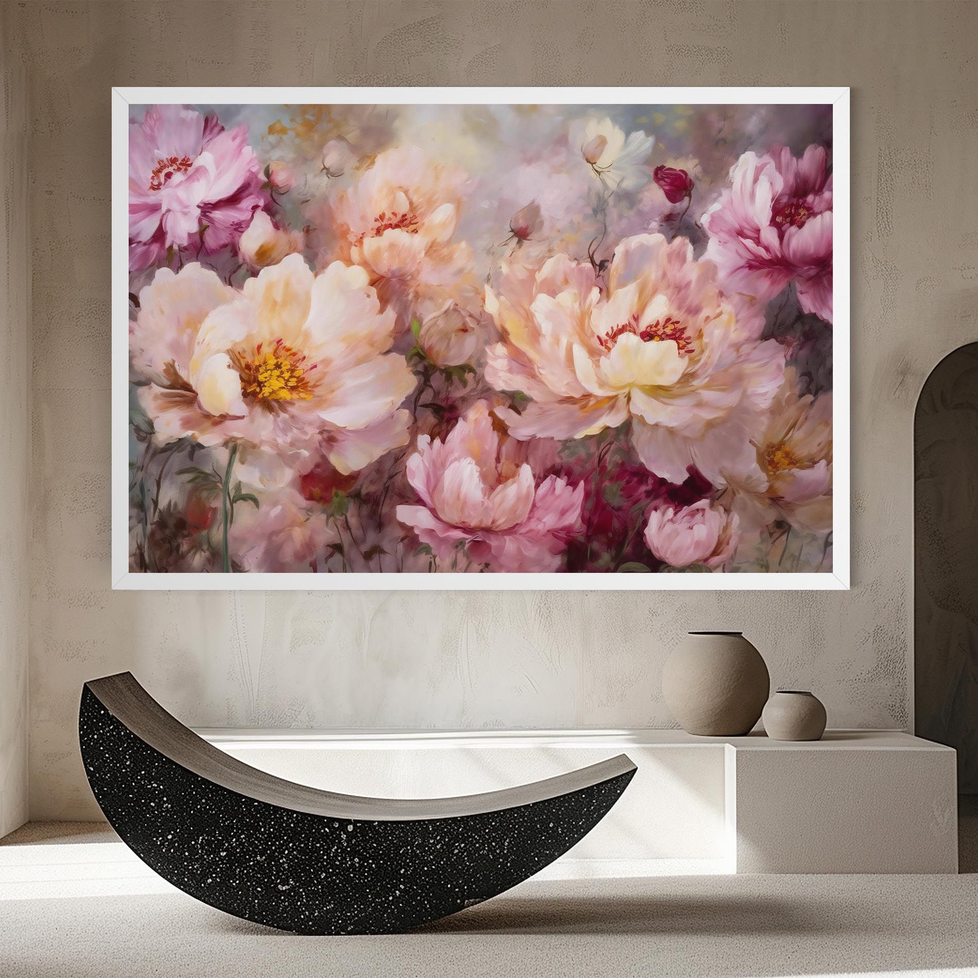 Peony Painting Art mockup 8