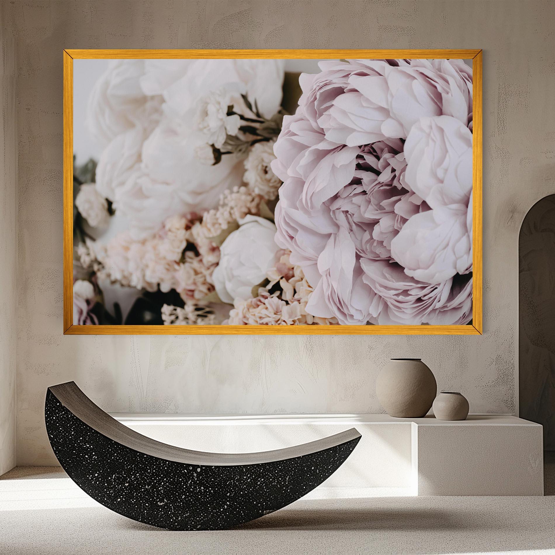 Tablou Canvas Grey Peony Bouquet mockup 8