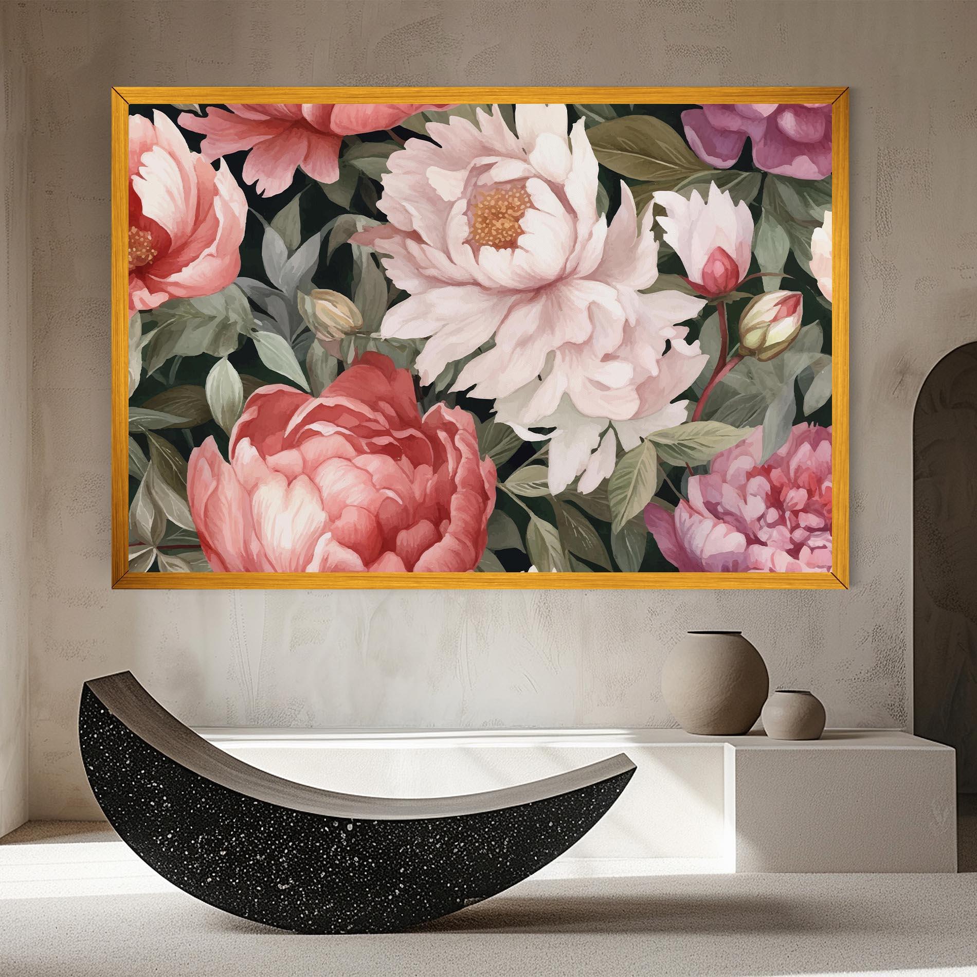 Tablou Canvas Light Peony Art mockup 8