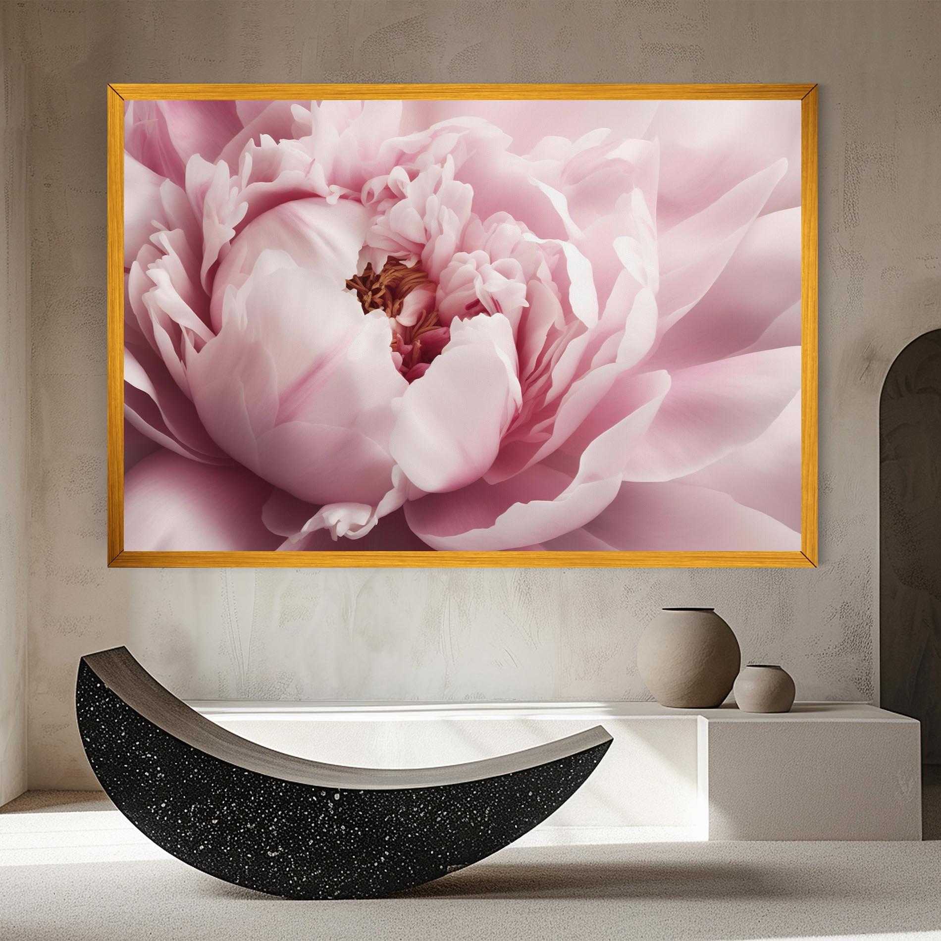 Tablou Canvas Pastel Peony Petals mockup 8