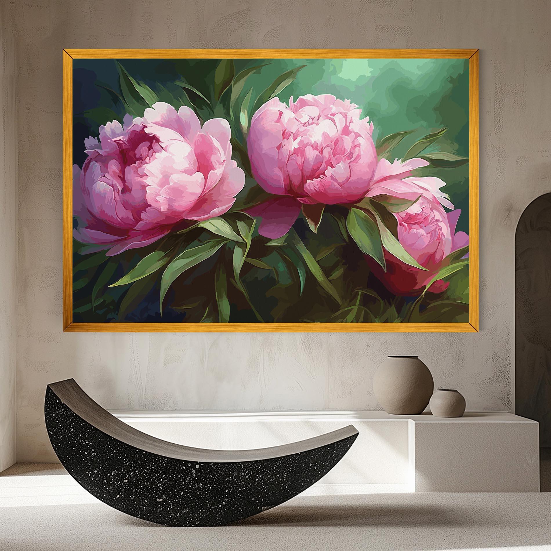 Tablou Canvas Peonies Art mockup 8