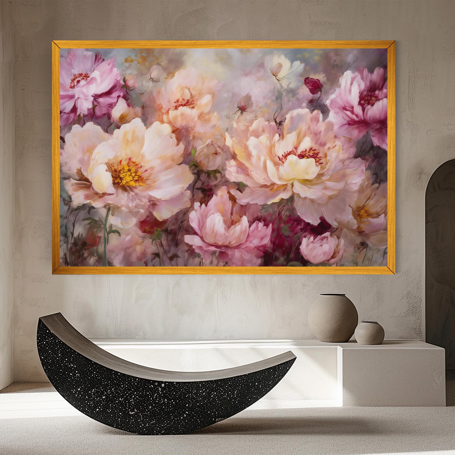 Tablou Canvas Peony Painting Art mockup 8