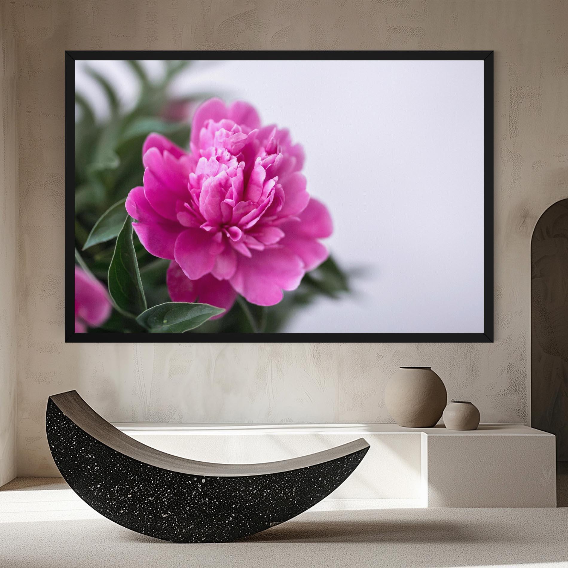 Tablou Canvas Dark Pink Peony mockup 8