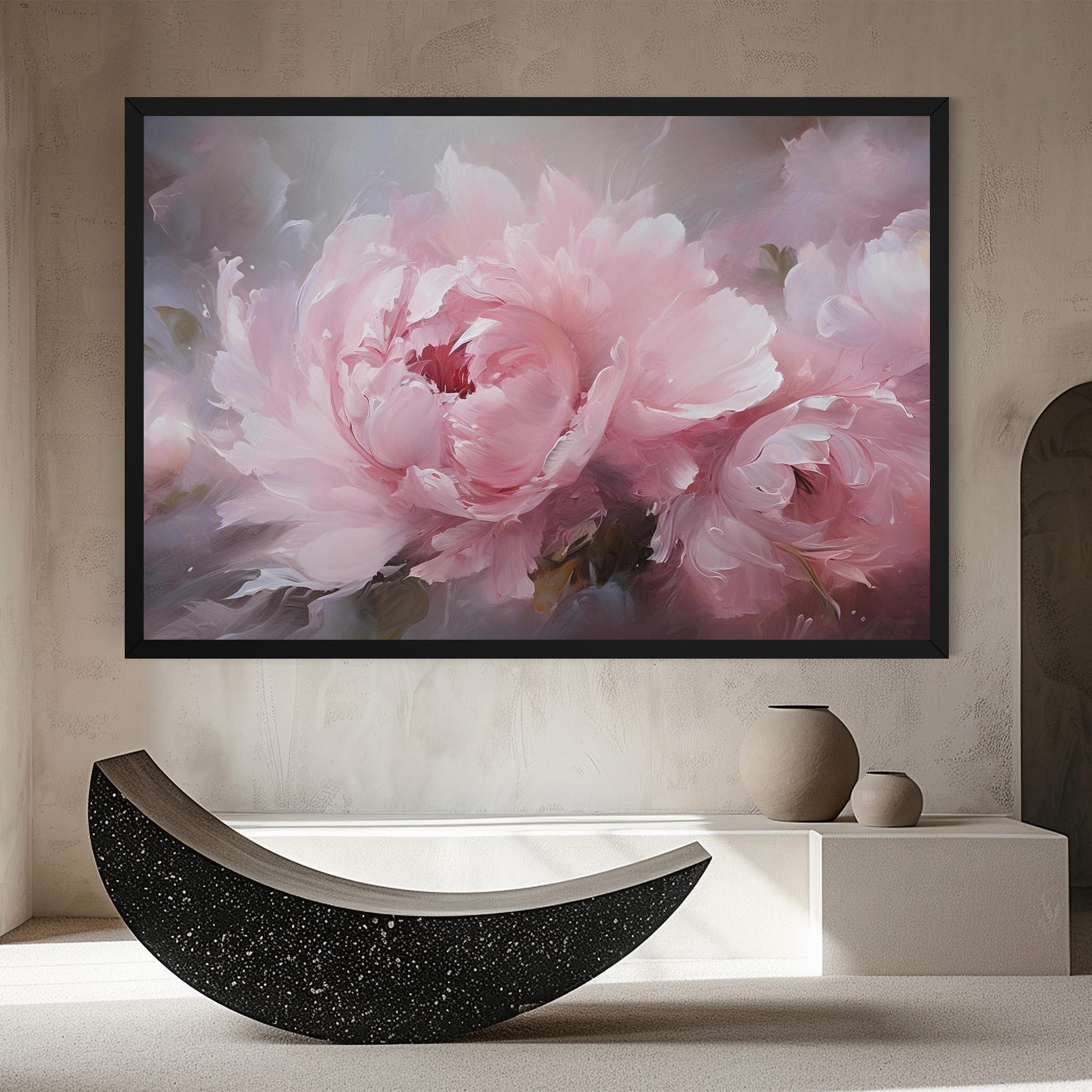 Tablou Canvas Dreamy Painting Peony mockup 8