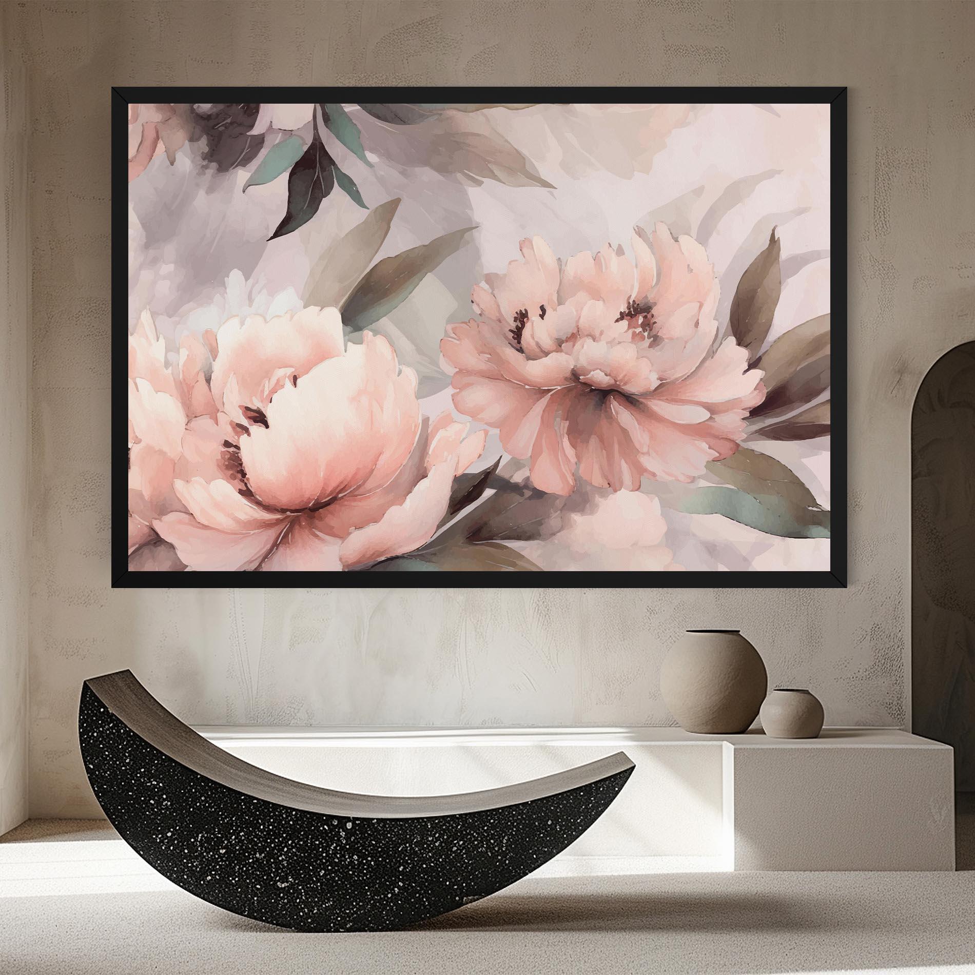Tablou Canvas Dreamy Peony Art mockup 8