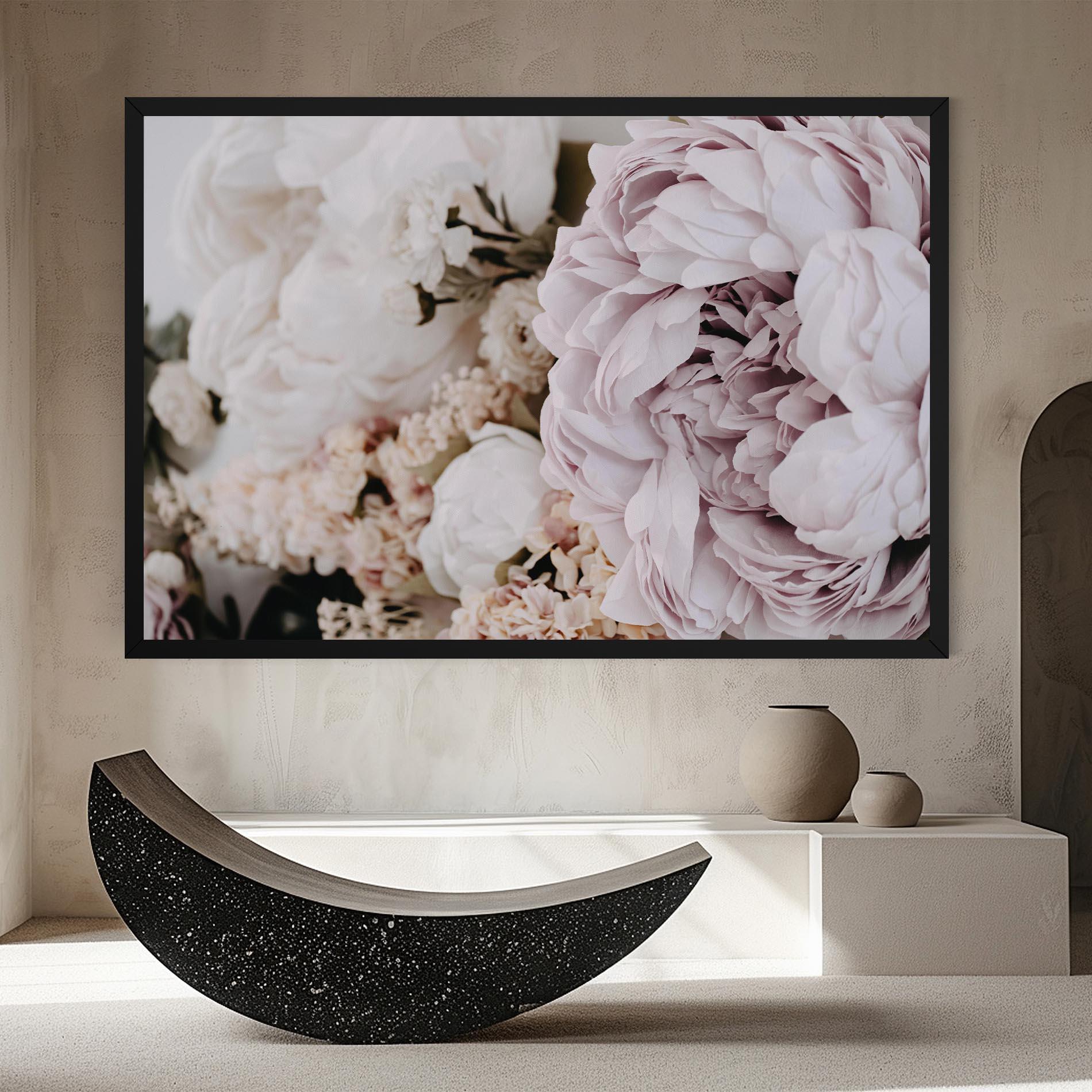 Tablou Canvas Grey Peony Bouquet mockup 8