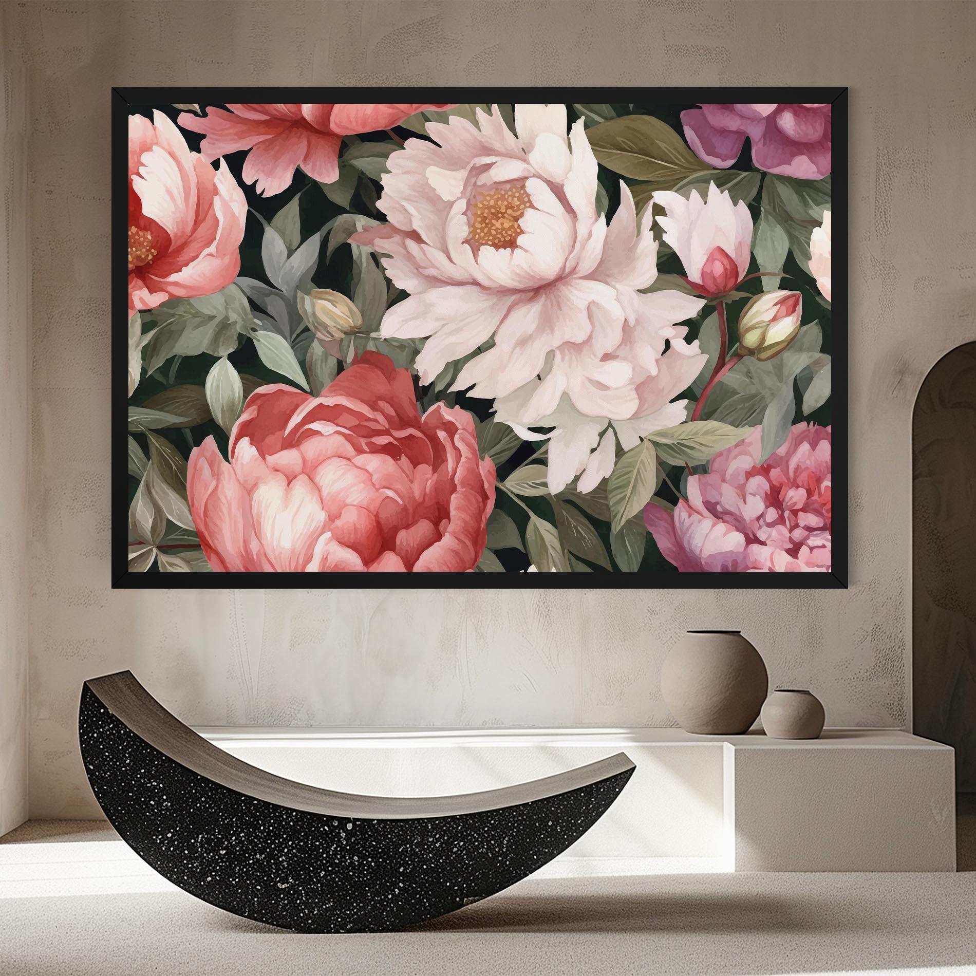 Tablou Canvas Light Peony Art mockup 8