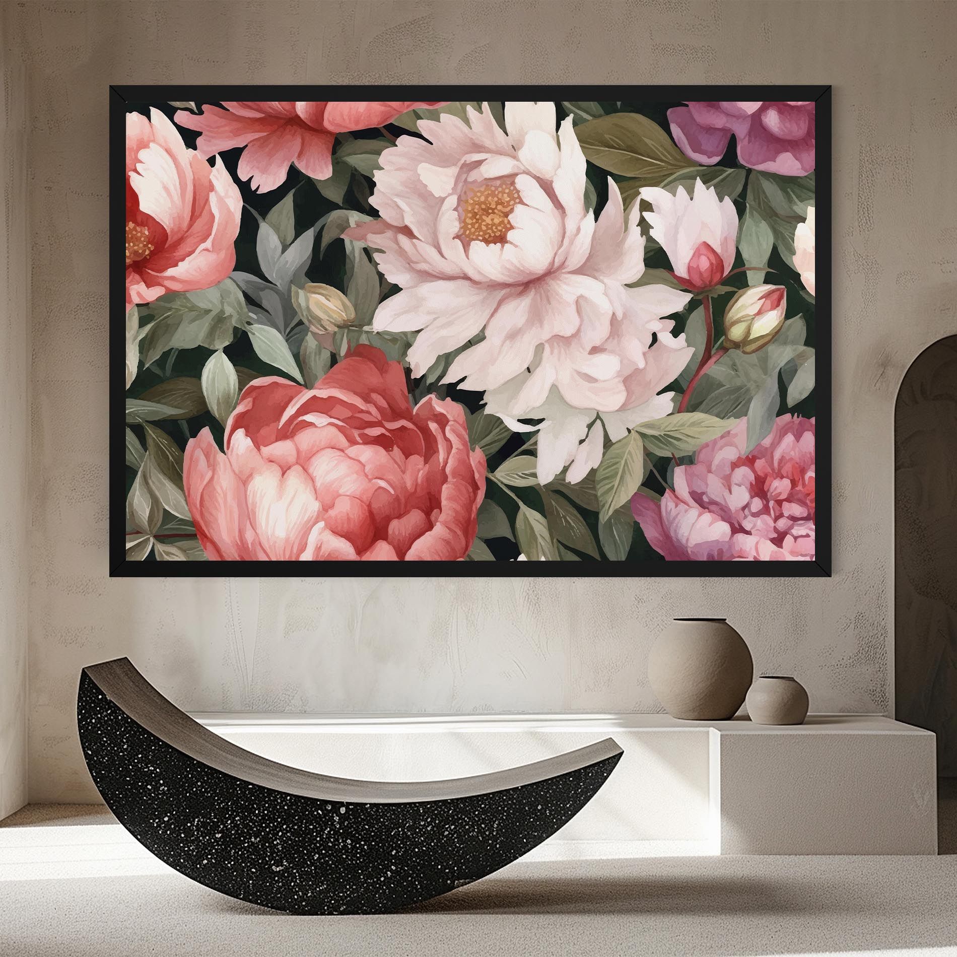 Light Peony Art mockup 8