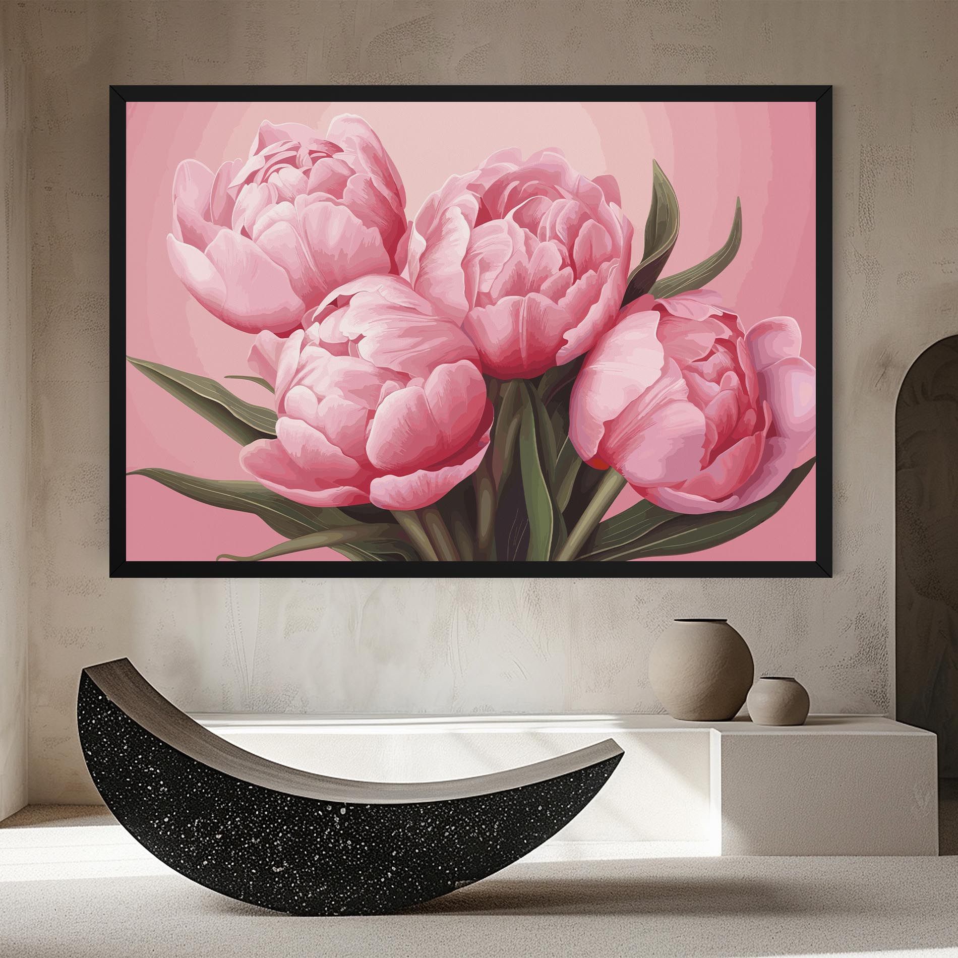 Peony On Pink mockup 8