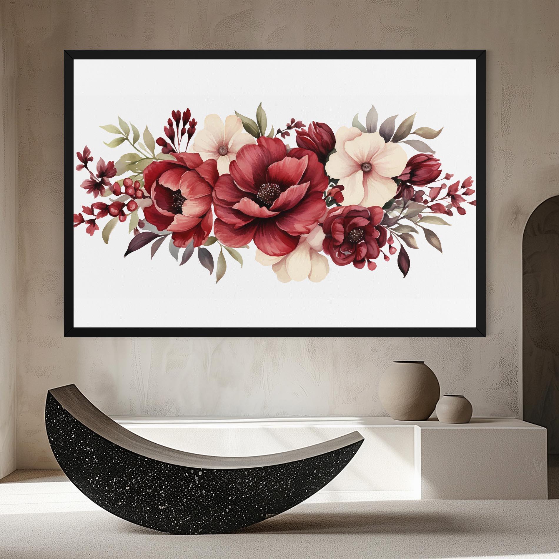 Tablou Canvas Red Peony mockup 8