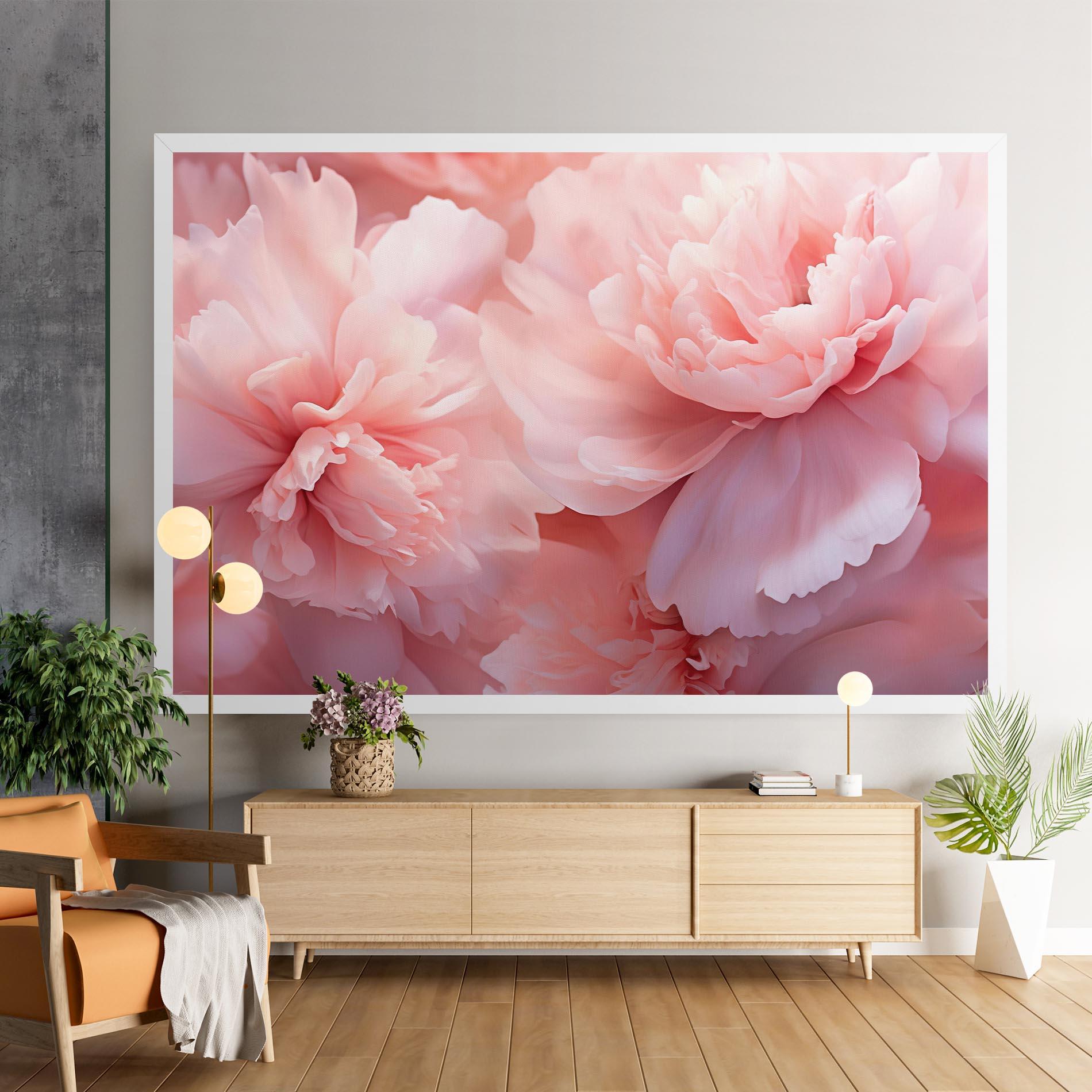 Tablou Canvas Close Up Dreamy Peony mockup 9