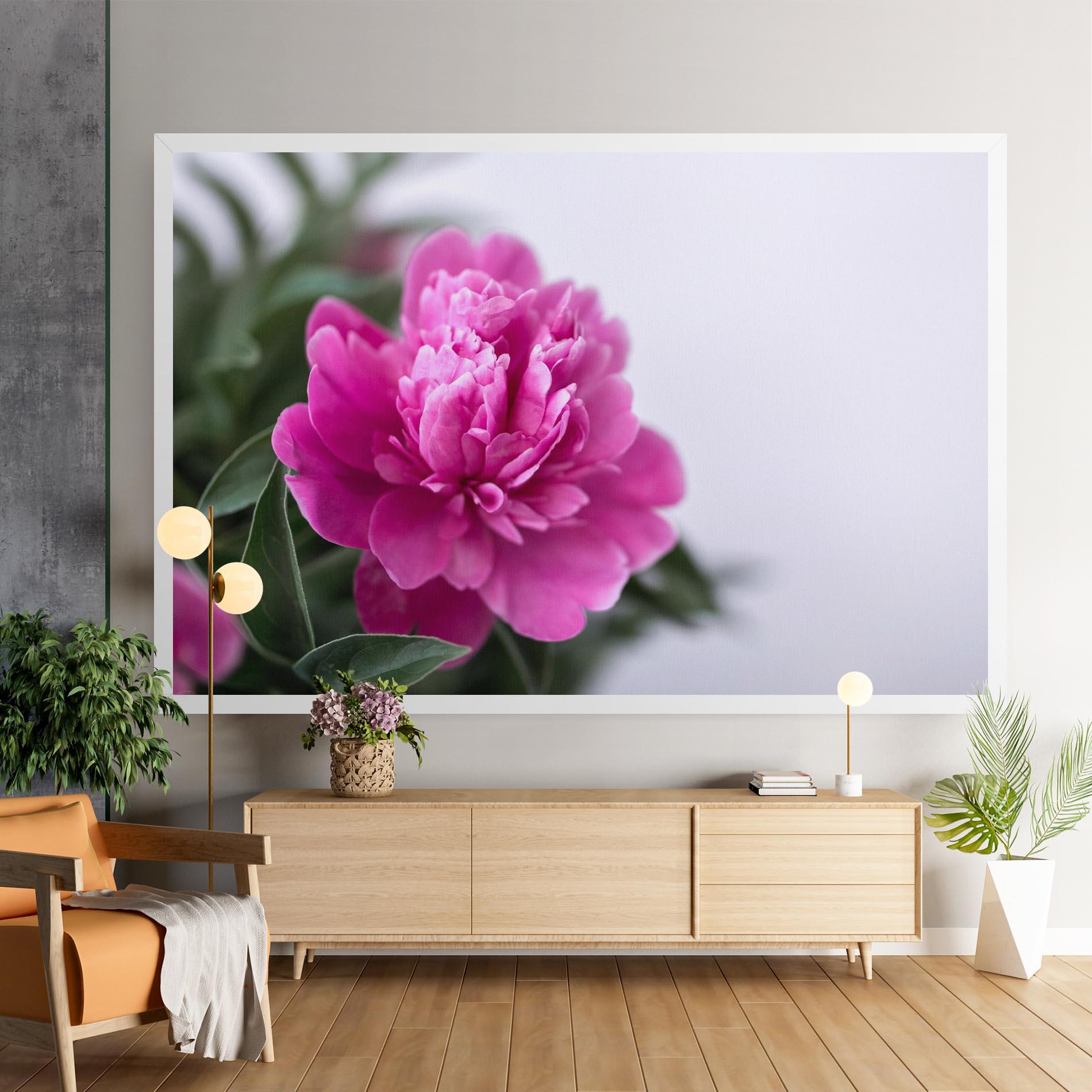 Tablou Canvas Dark Pink Peony mockup 9