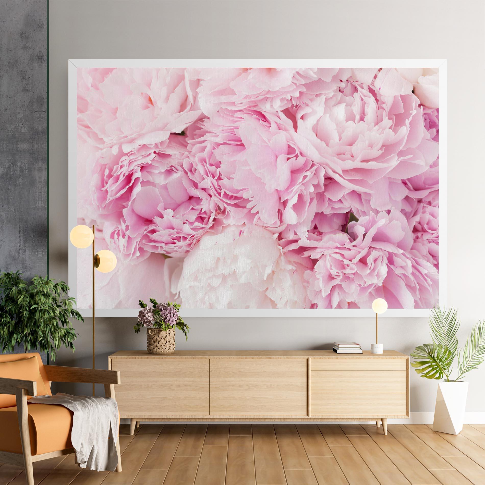 Tablou Canvas Dreamy Pink Pastel Peony mockup 9