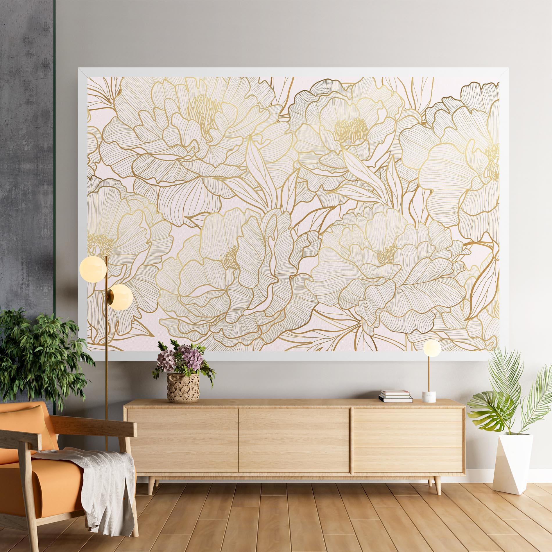 Tablou Canvas Golden Peony mockup 9