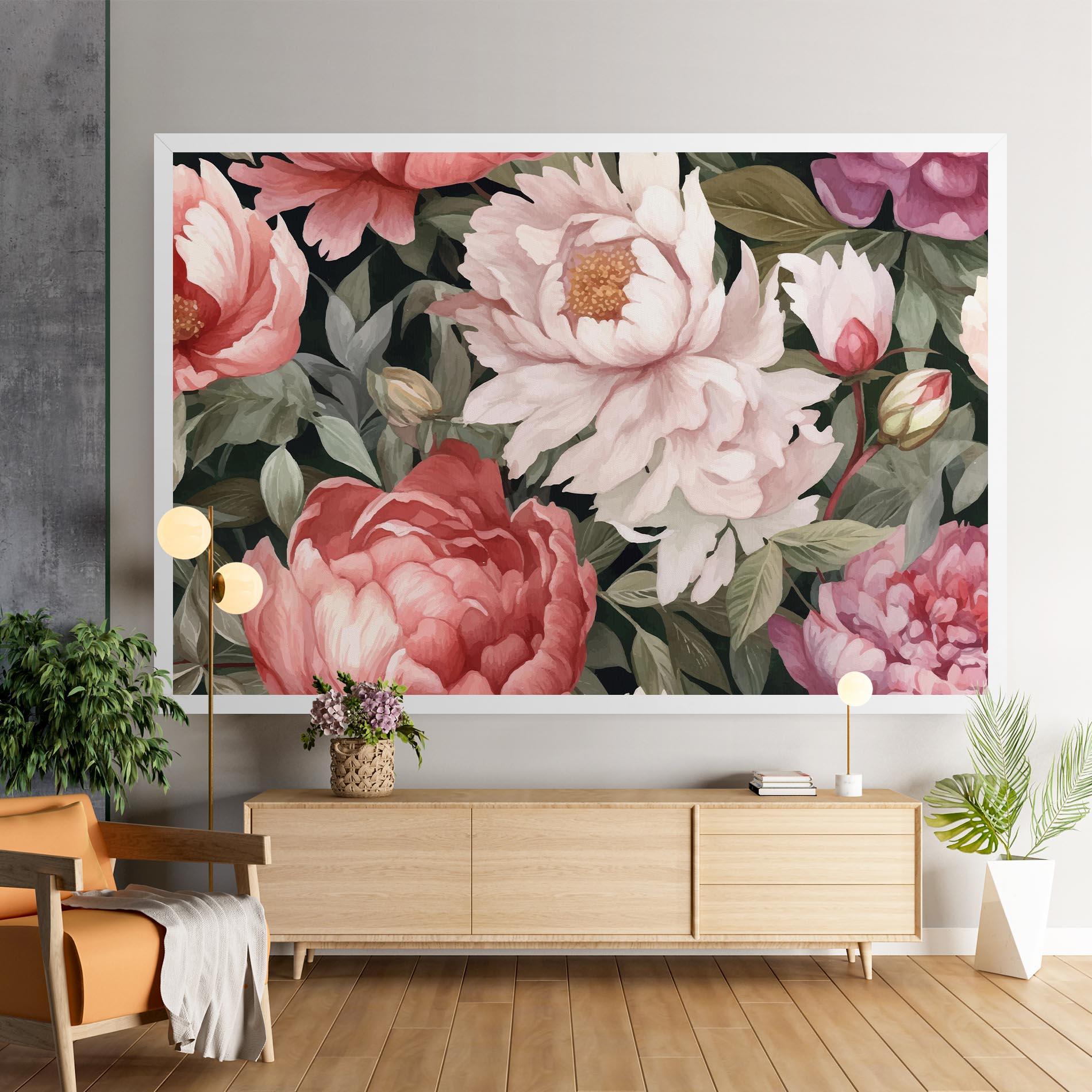 Tablou Canvas Light Peony Art mockup 9