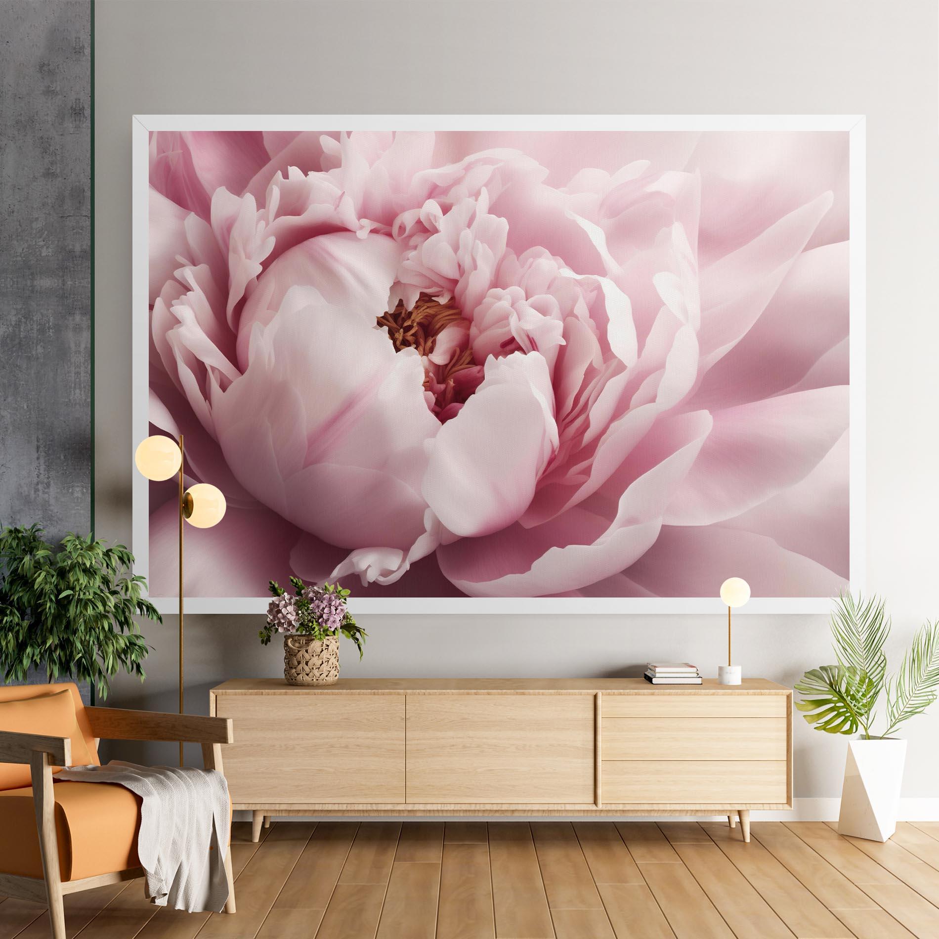 Tablou Canvas Pastel Peony Petals mockup 9