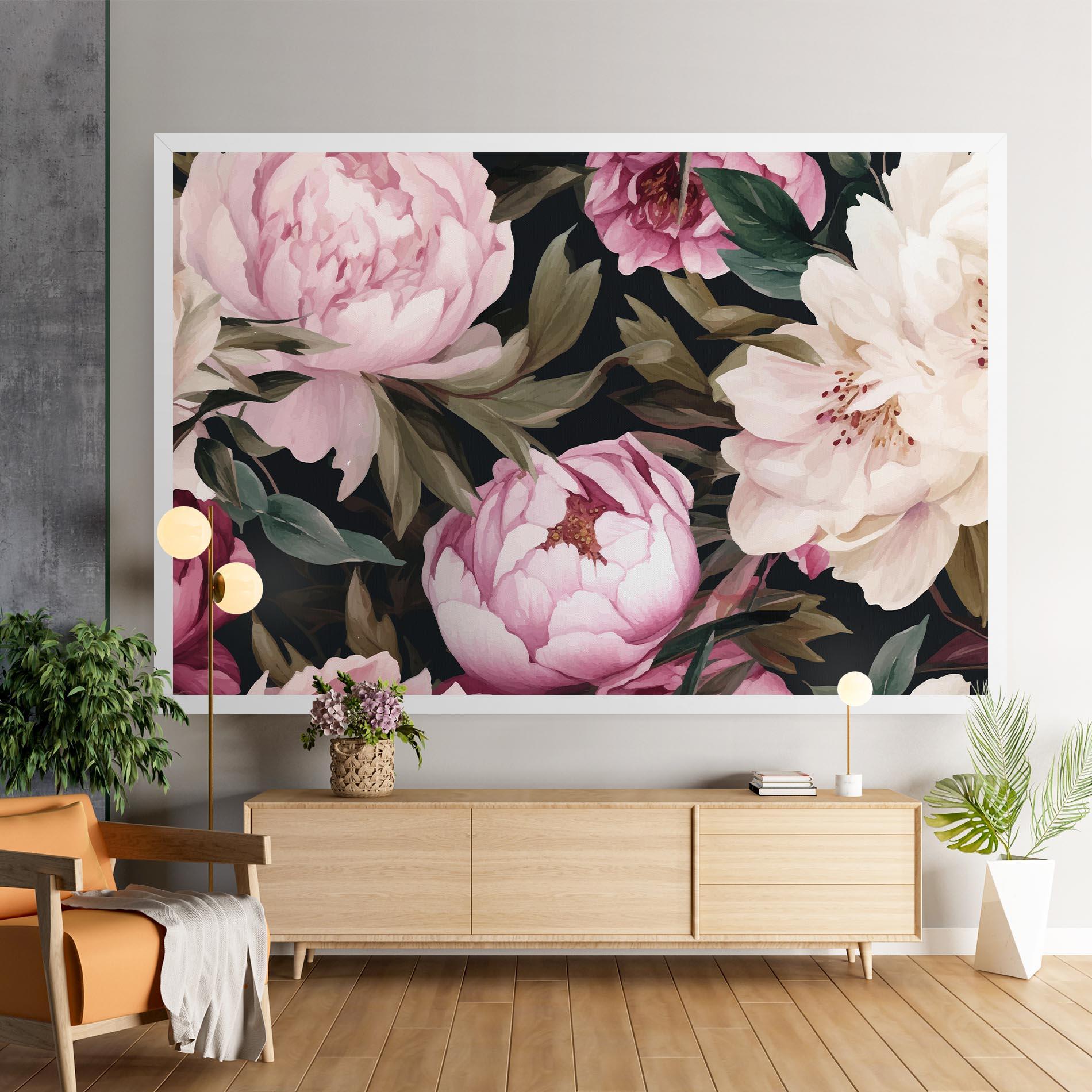 Tablou Canvas Peony Paint mockup 9