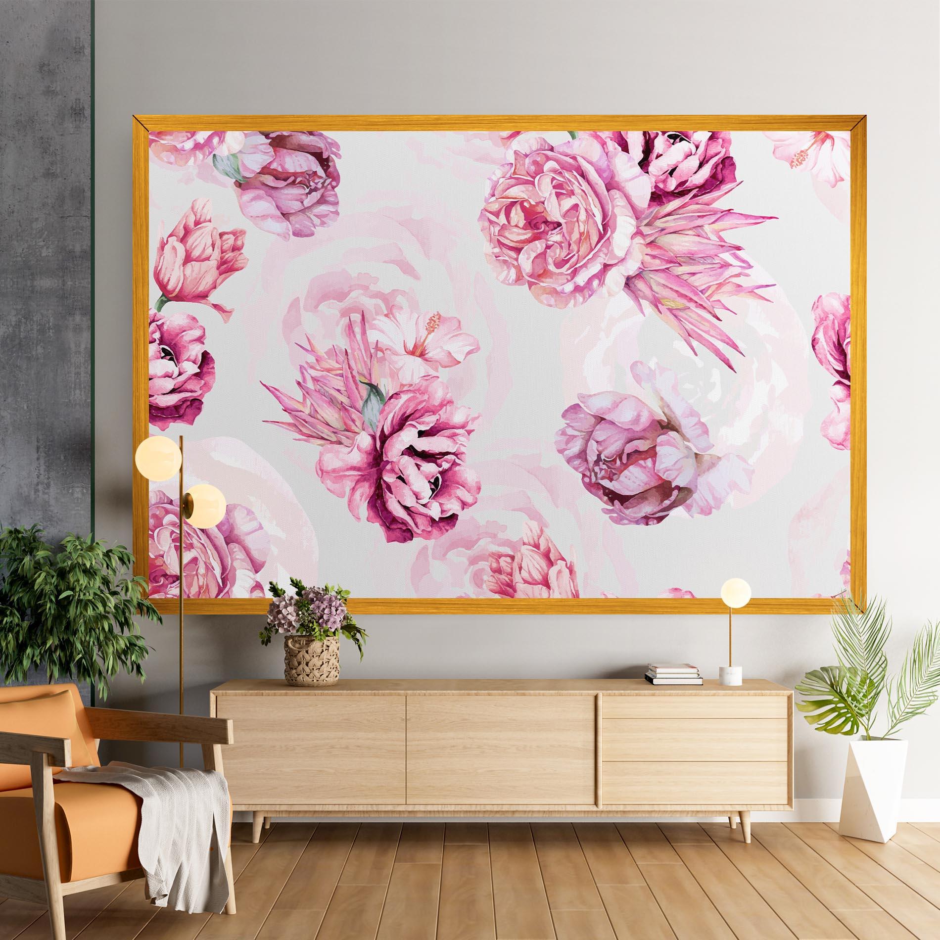 Tablou Canvas Blooming Peony mockup 9