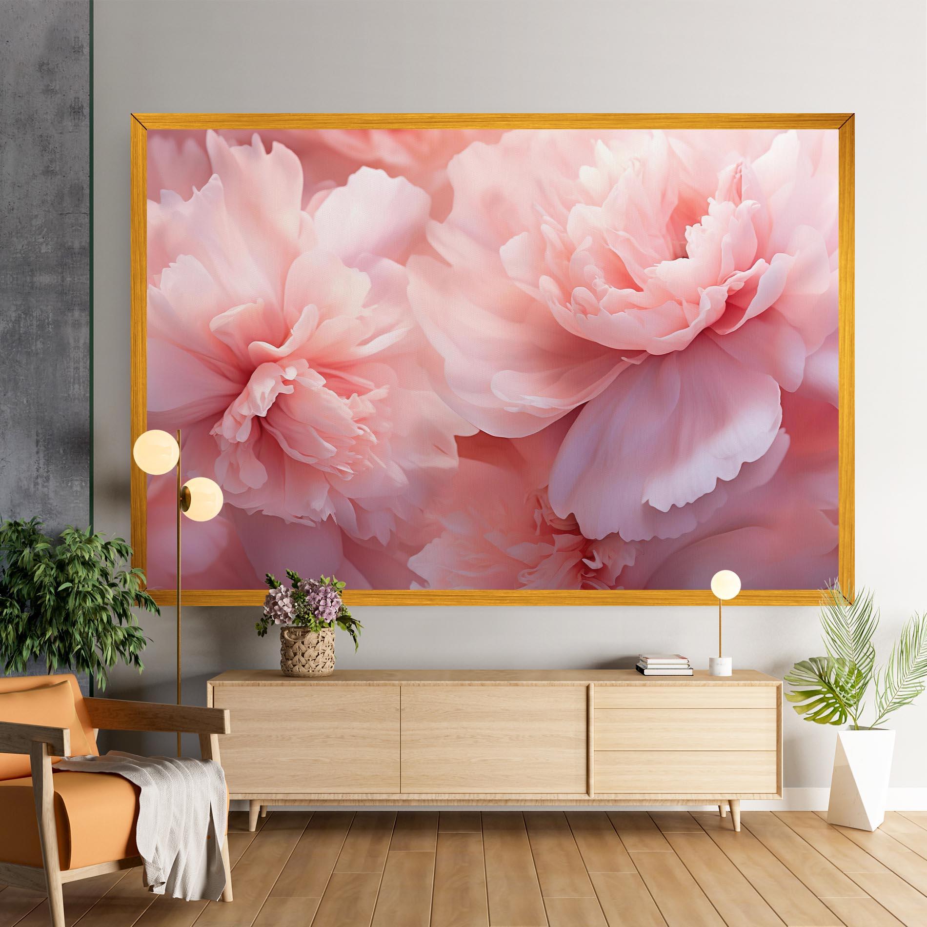 Tablou Canvas Close Up Dreamy Peony mockup 9