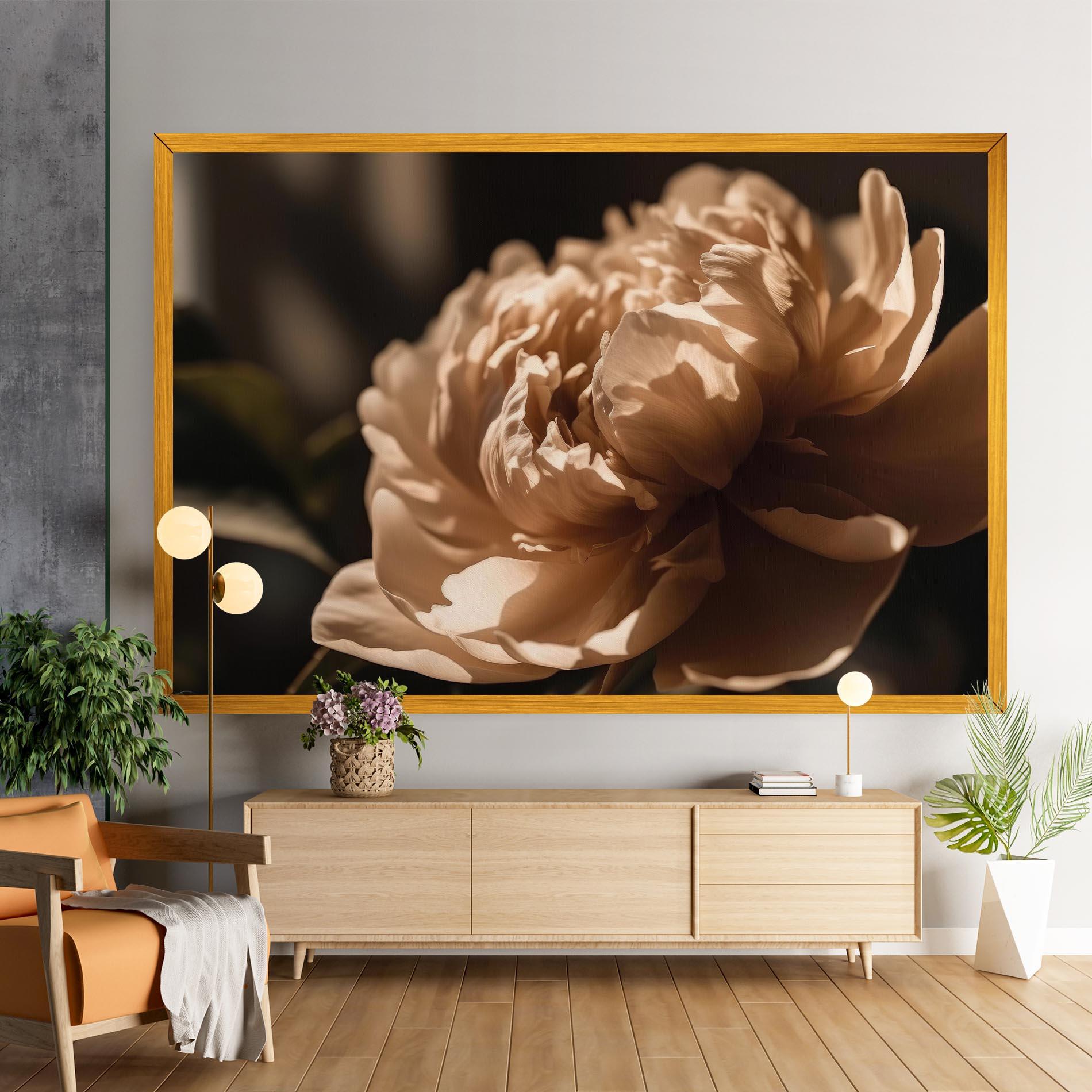 Tablou Canvas Cream Peony mockup 9