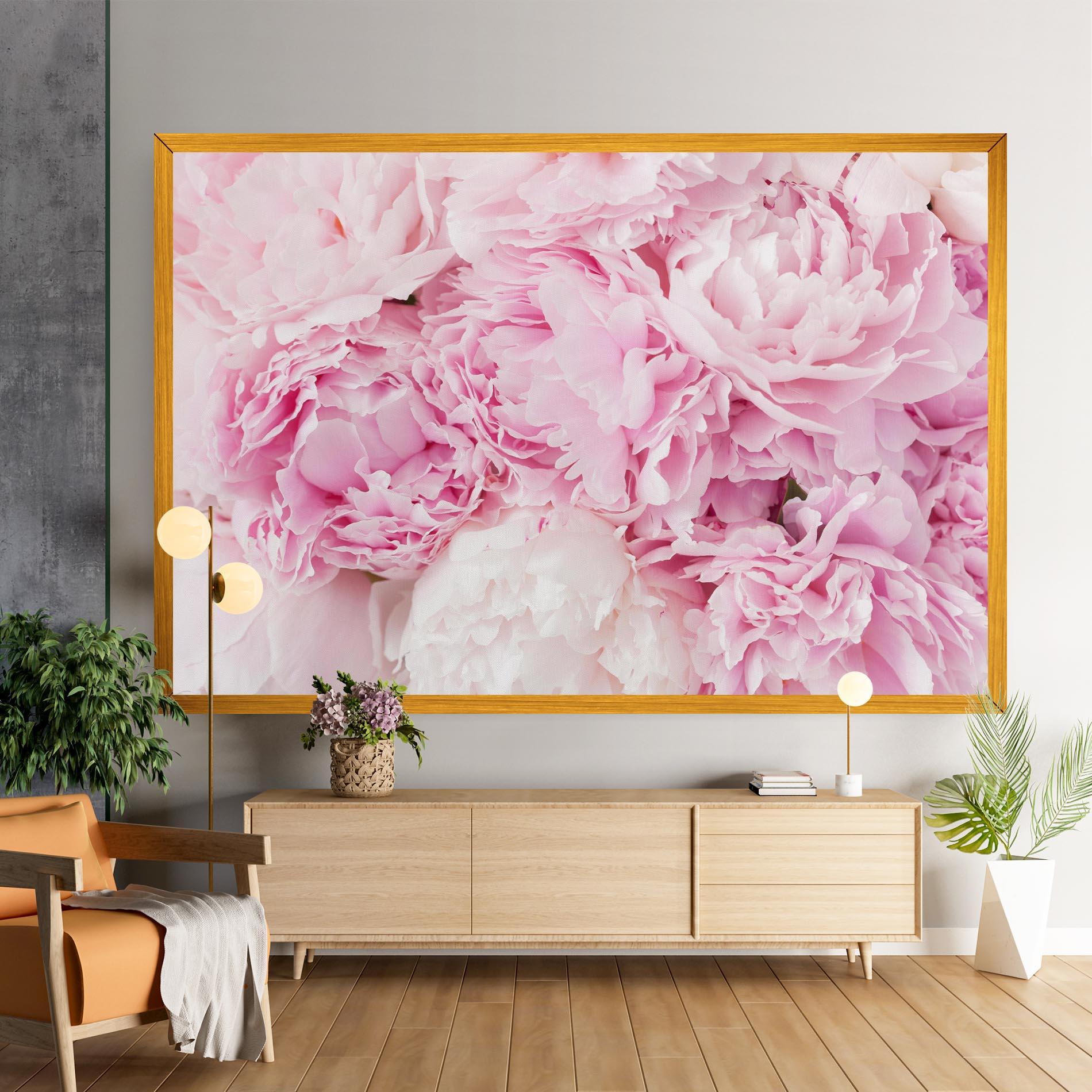 Tablou Canvas Dreamy Pink Pastel Peony mockup 9