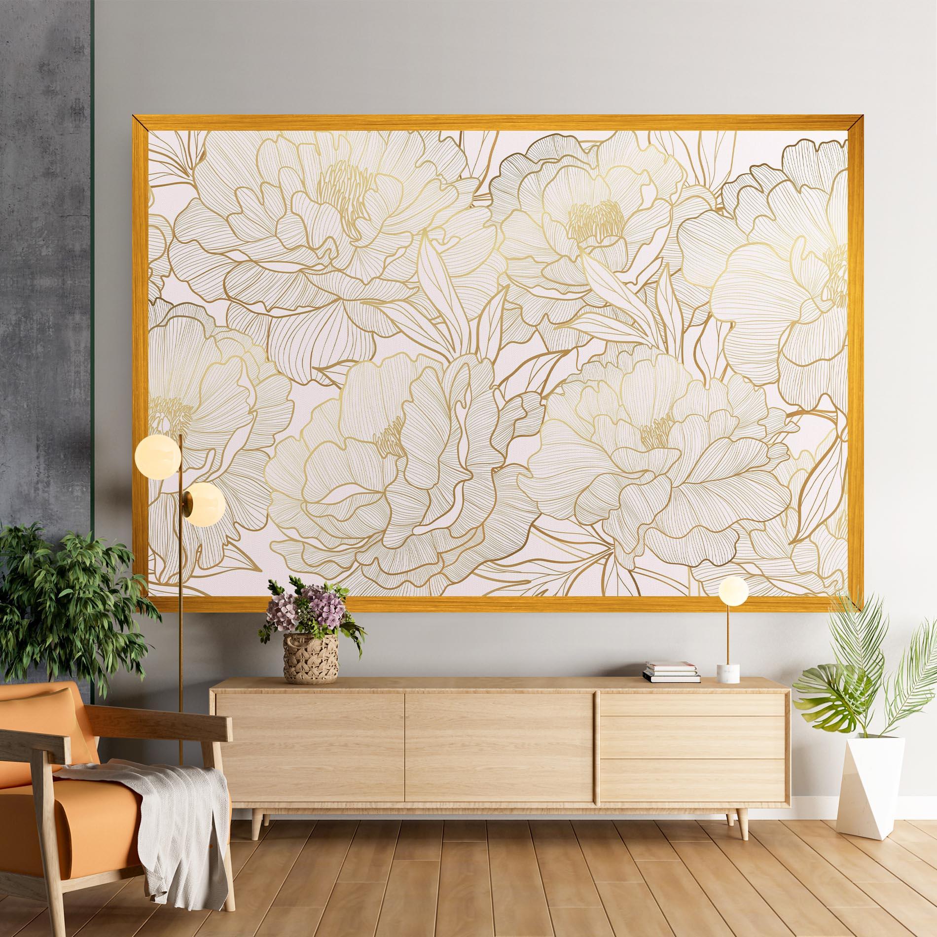 Tablou Canvas Golden Peony mockup 9