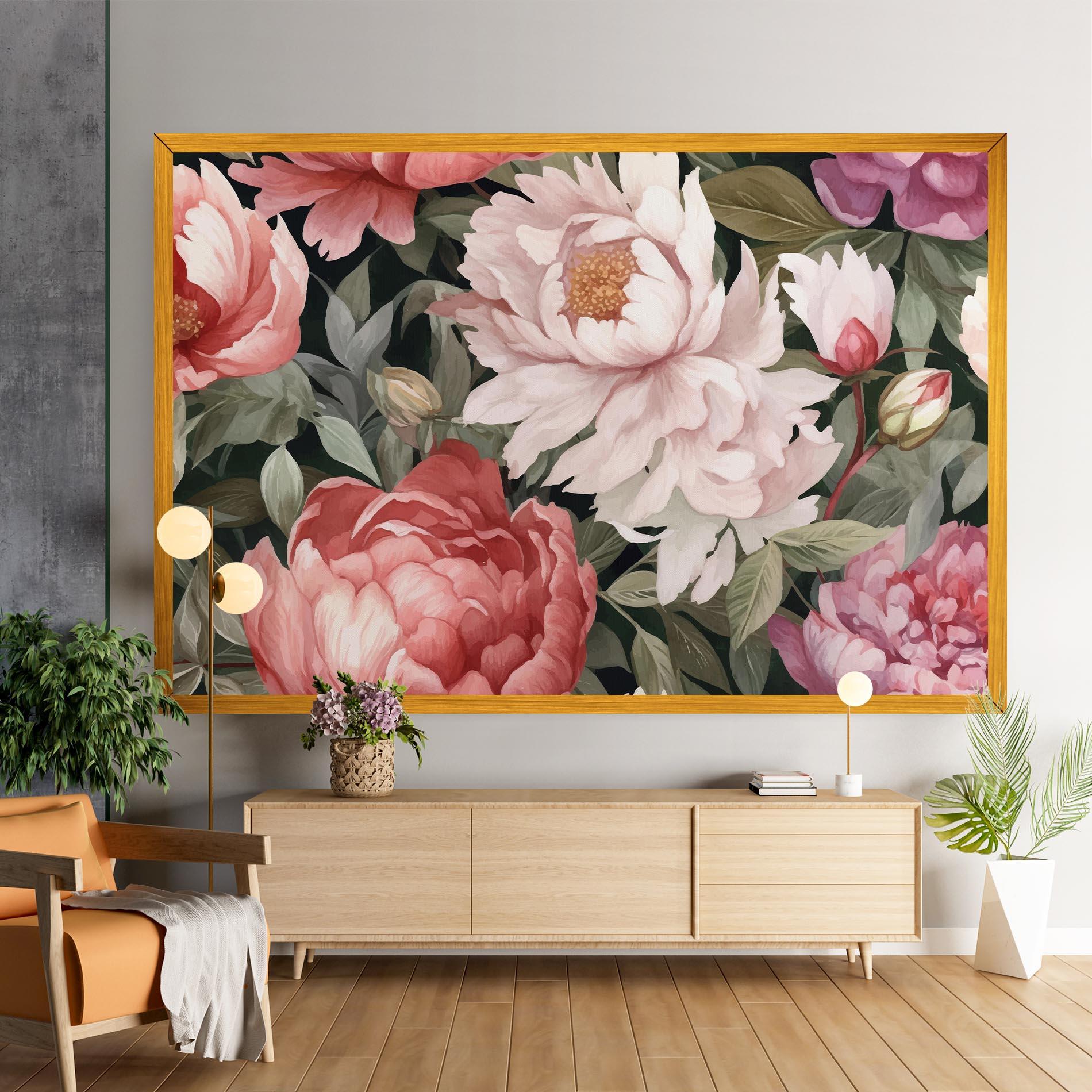 Tablou Canvas Light Peony Art mockup 9