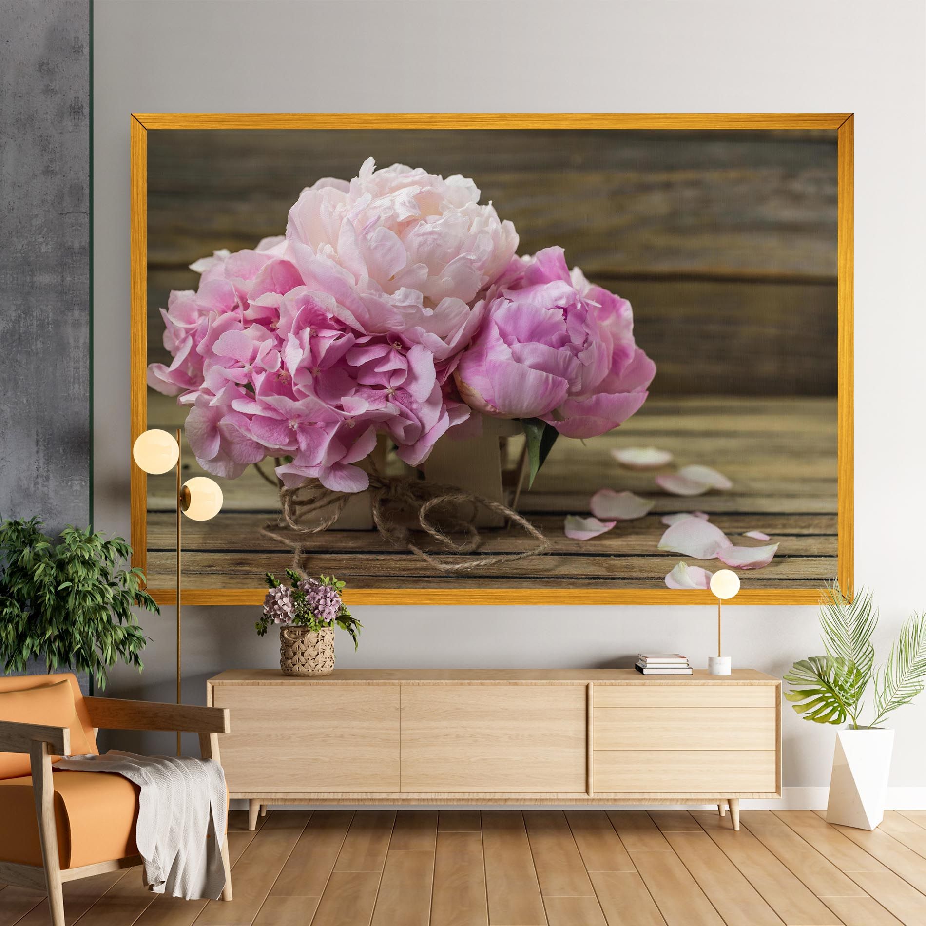 Peony On Table mockup 9