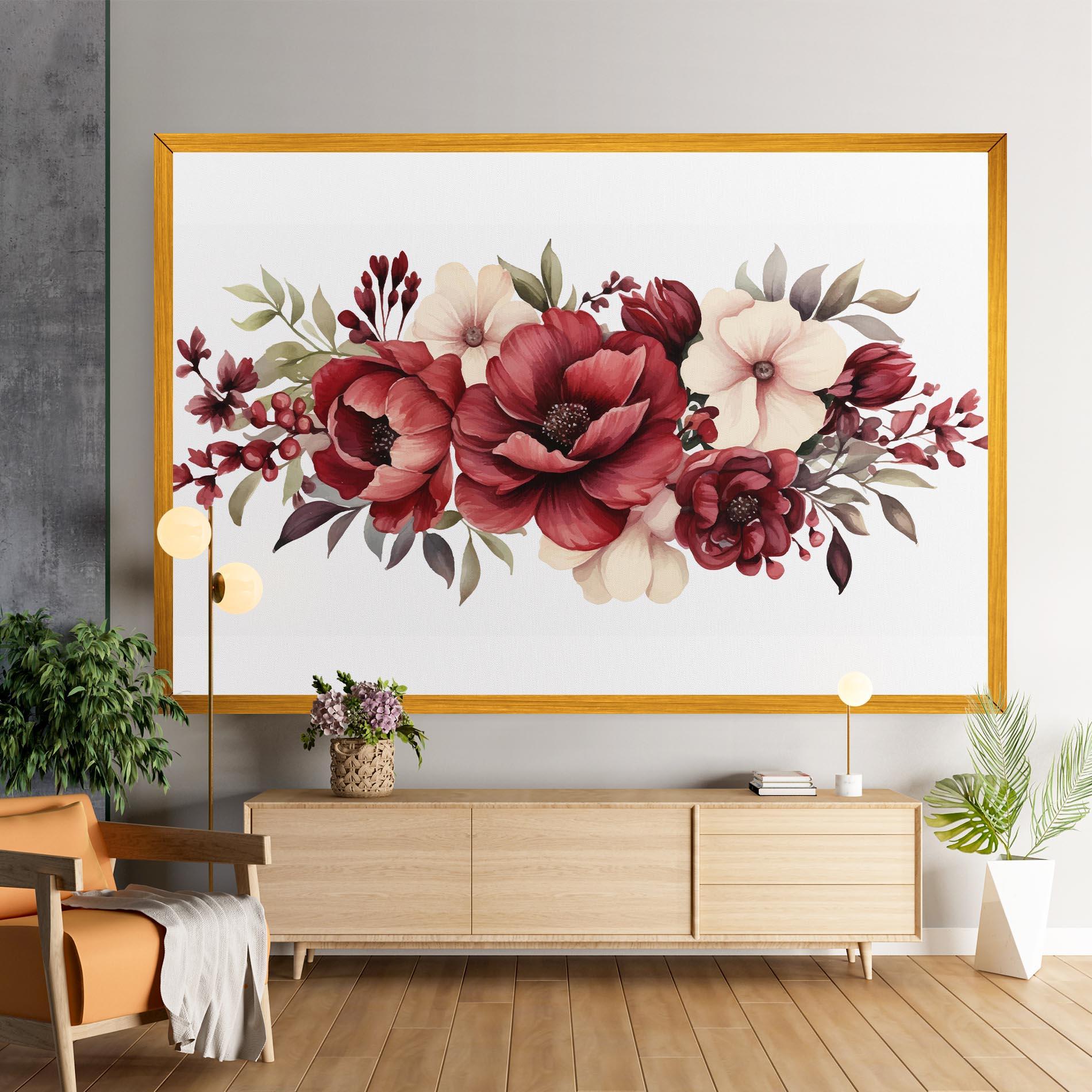 Tablou Canvas Red Peony mockup 9