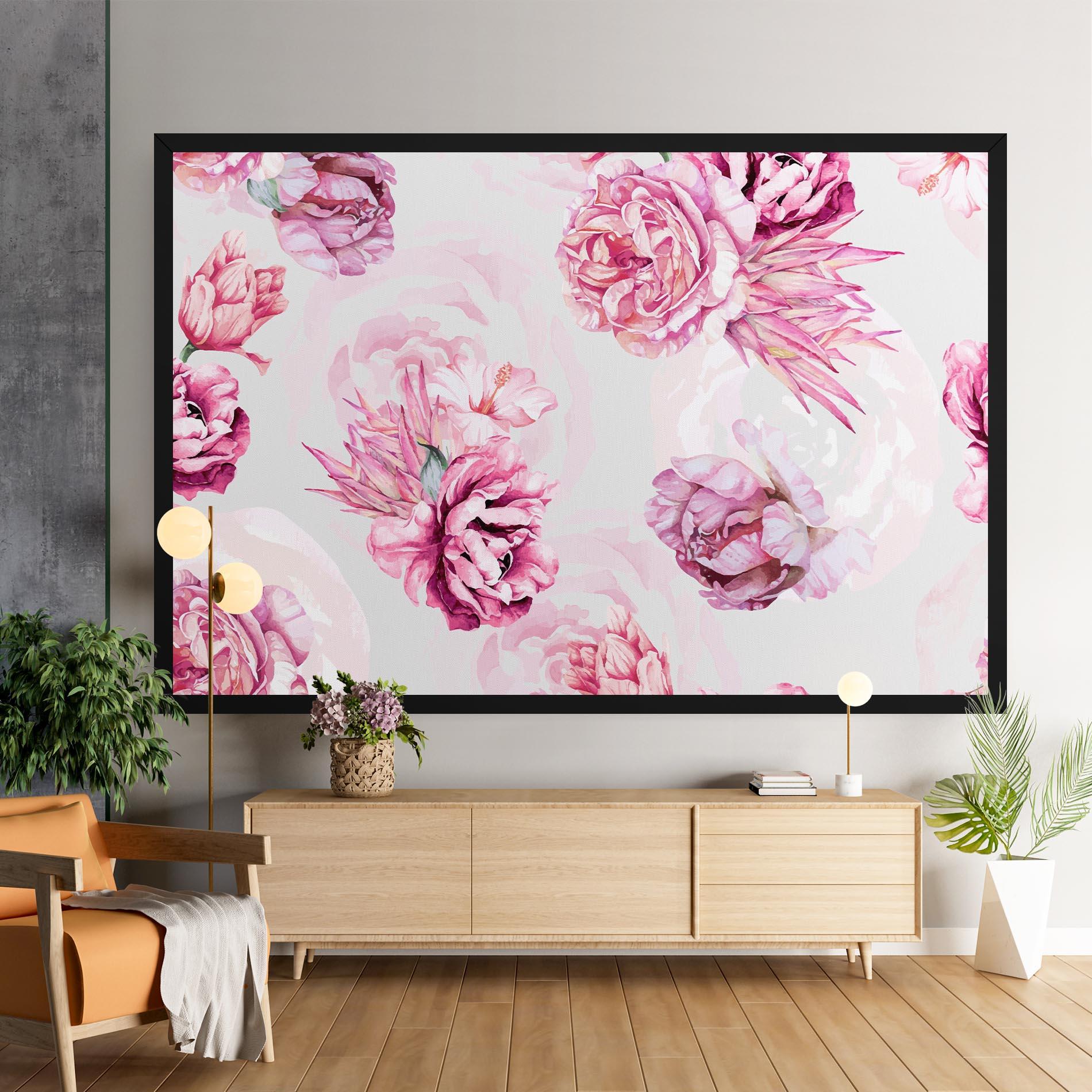 Tablou Canvas Blooming Peony mockup 9