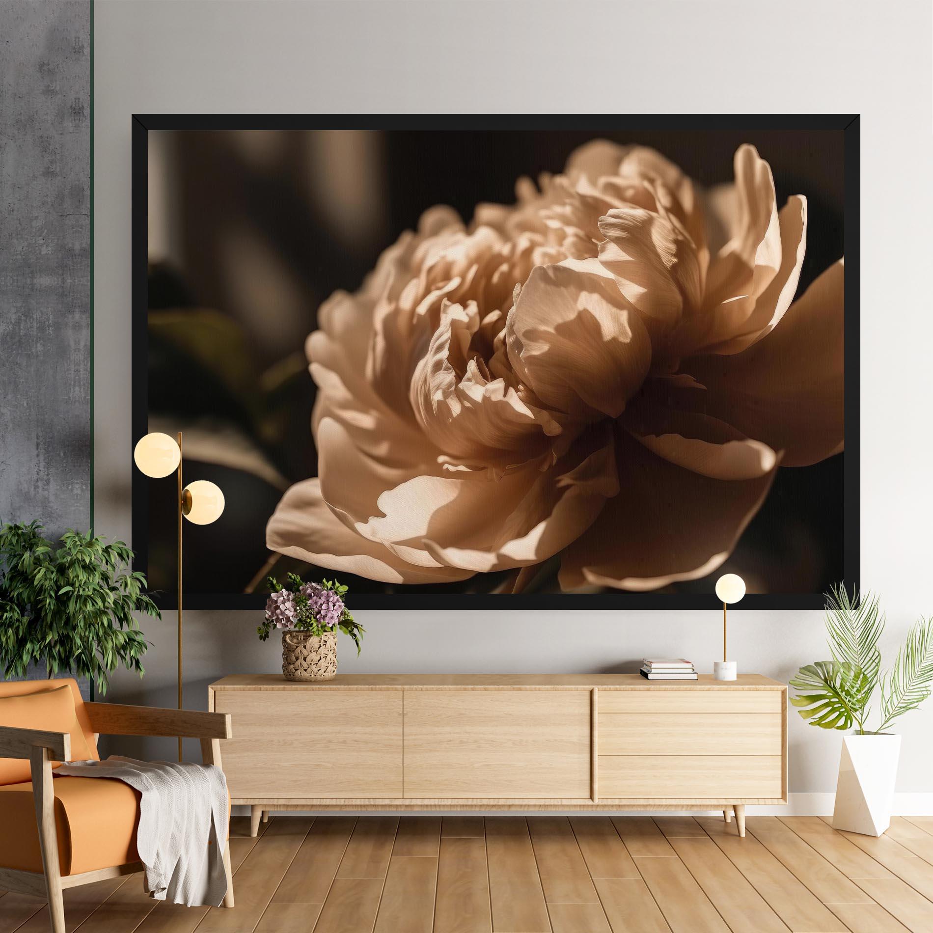 Tablou Canvas Cream Peony mockup 9