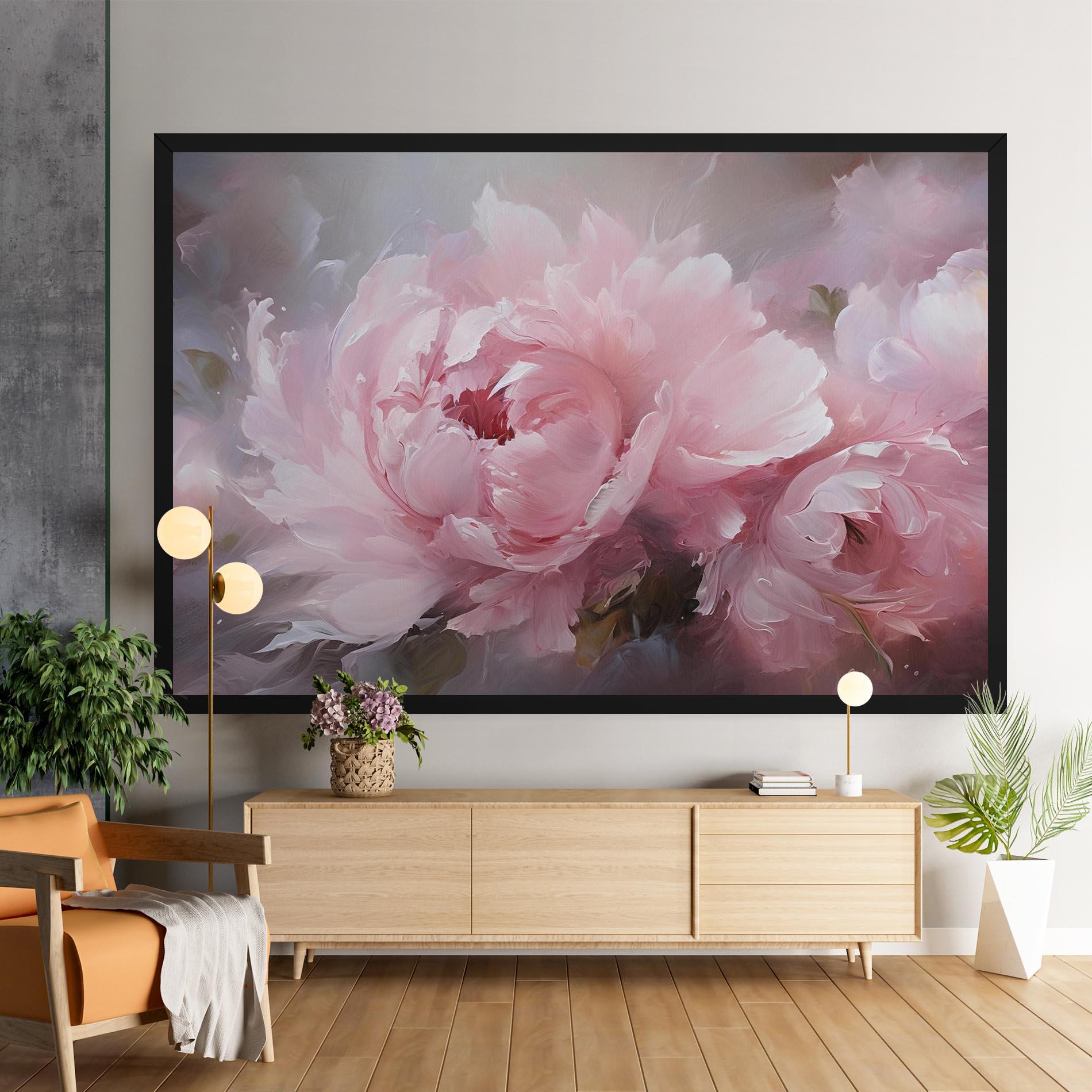 Tablou Canvas Dreamy Painting Peony mockup 9