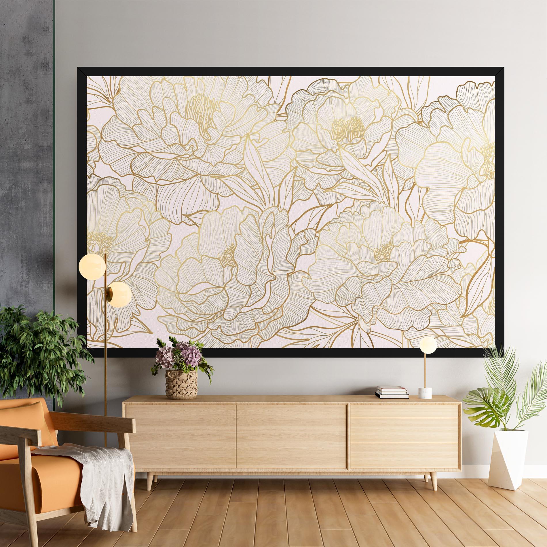 Tablou Canvas Golden Peony mockup 9