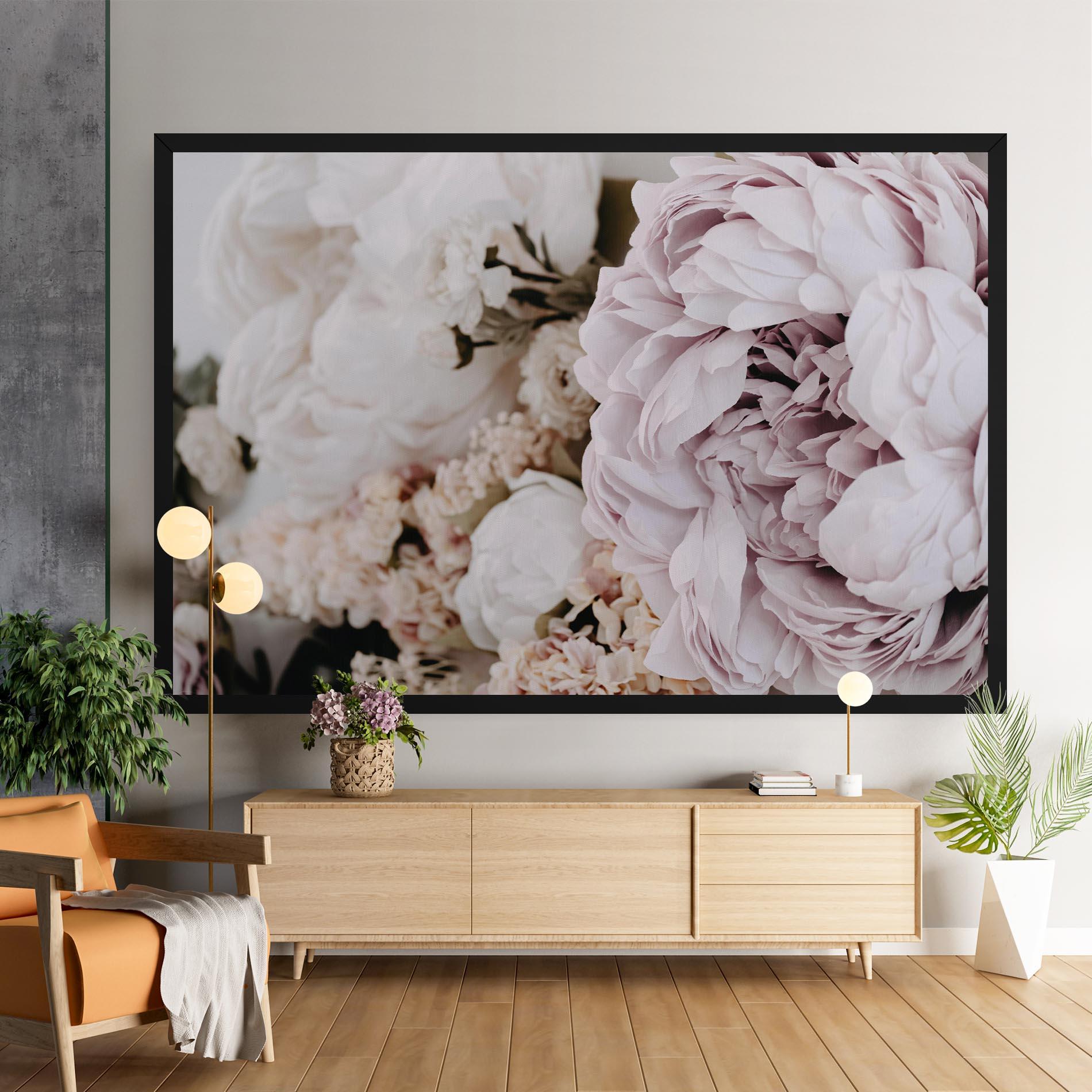 Tablou Canvas Grey Peony Bouquet mockup 9
