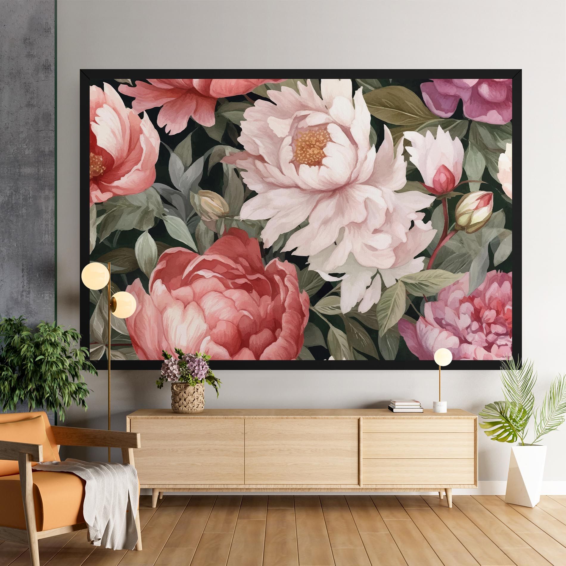 Light Peony Art mockup 9