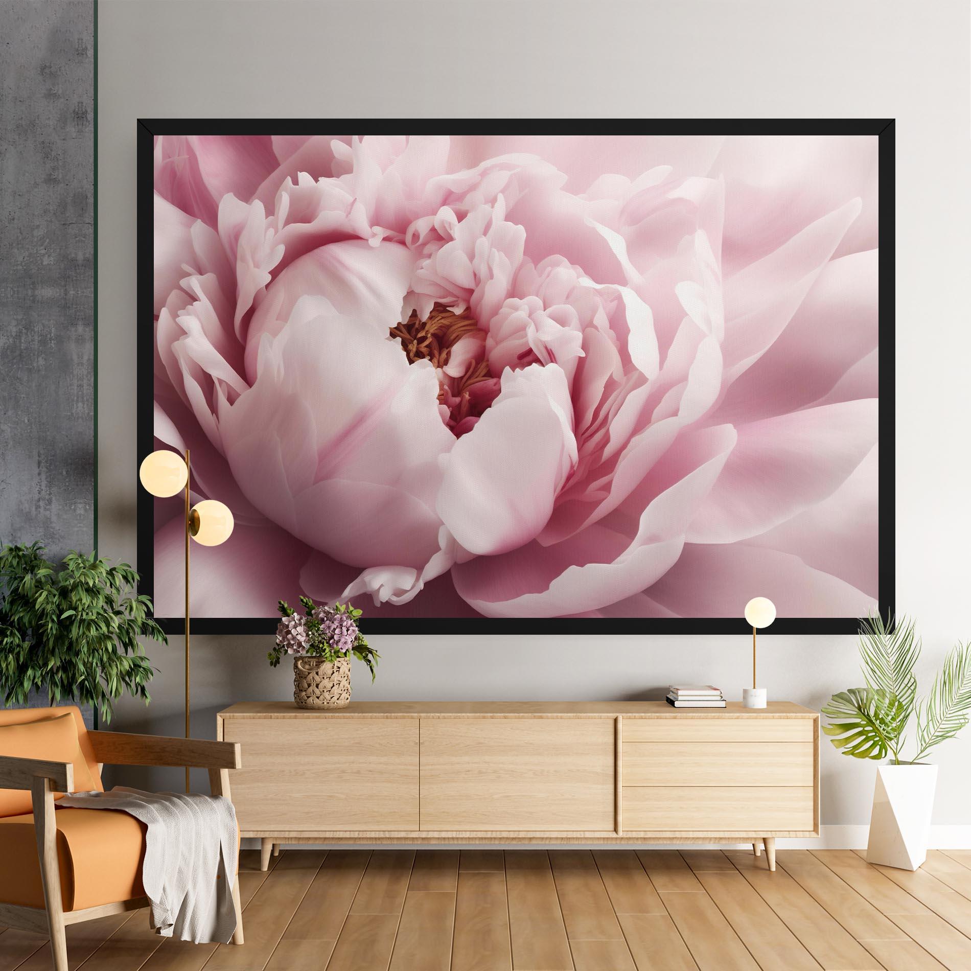 Tablou Canvas Pastel Peony Petals mockup 9