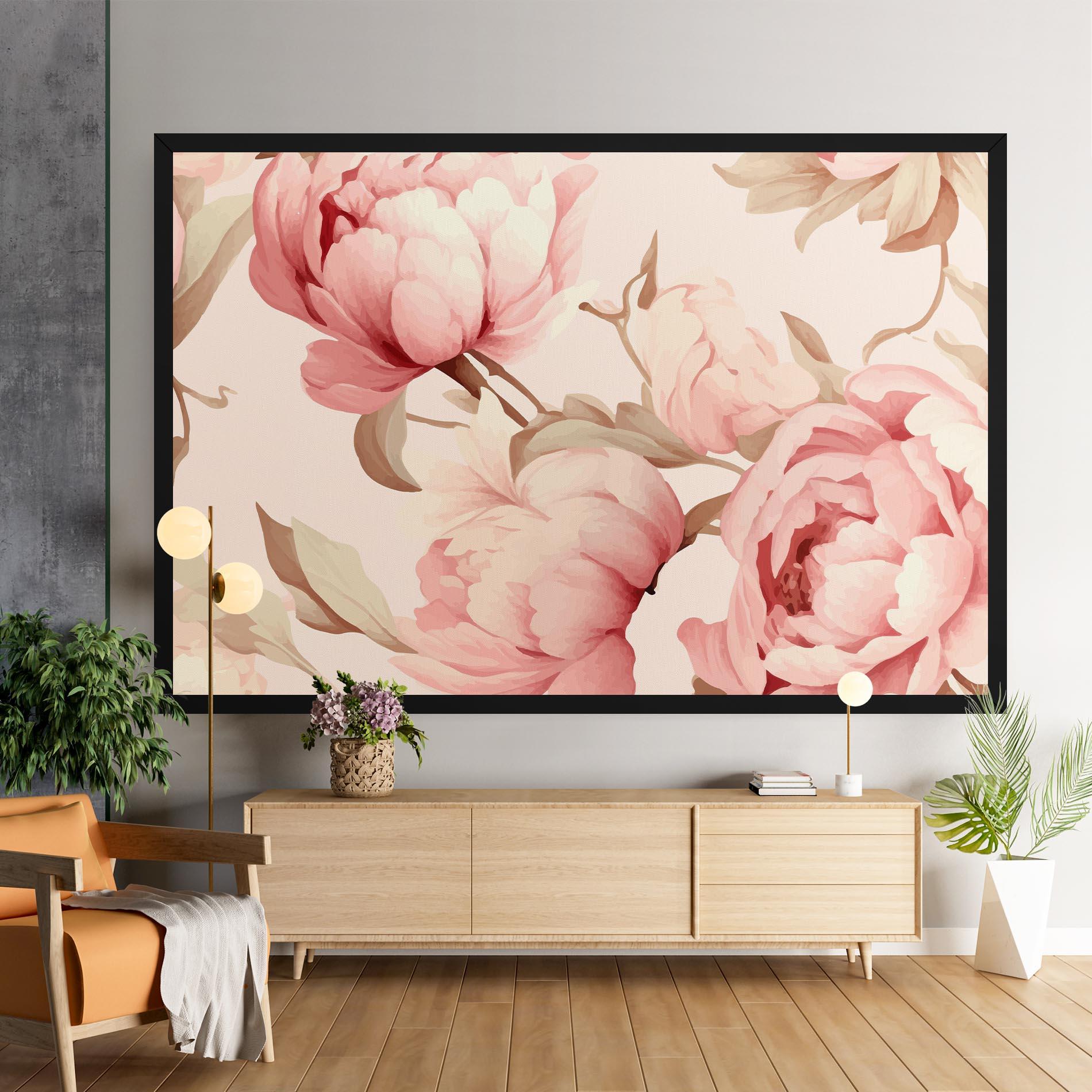 Tablou Canvas Pastel Peony mockup 9