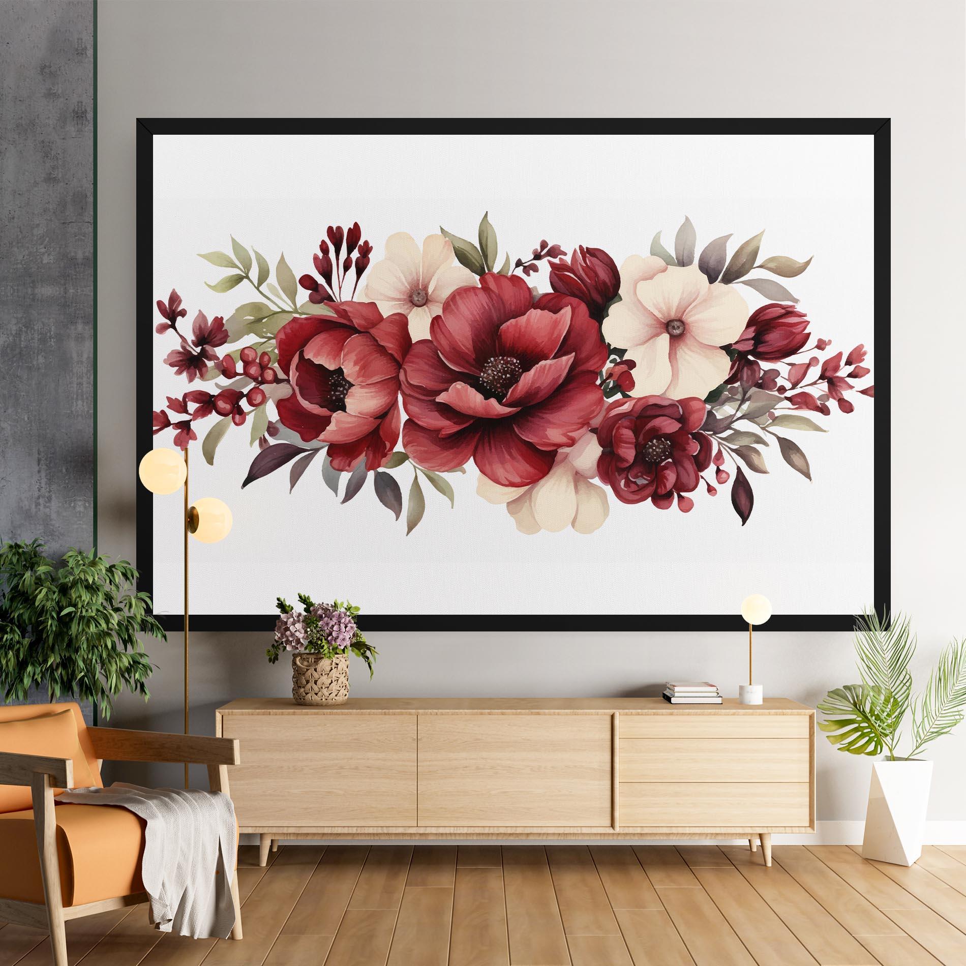Tablou Canvas Red Peony mockup 9