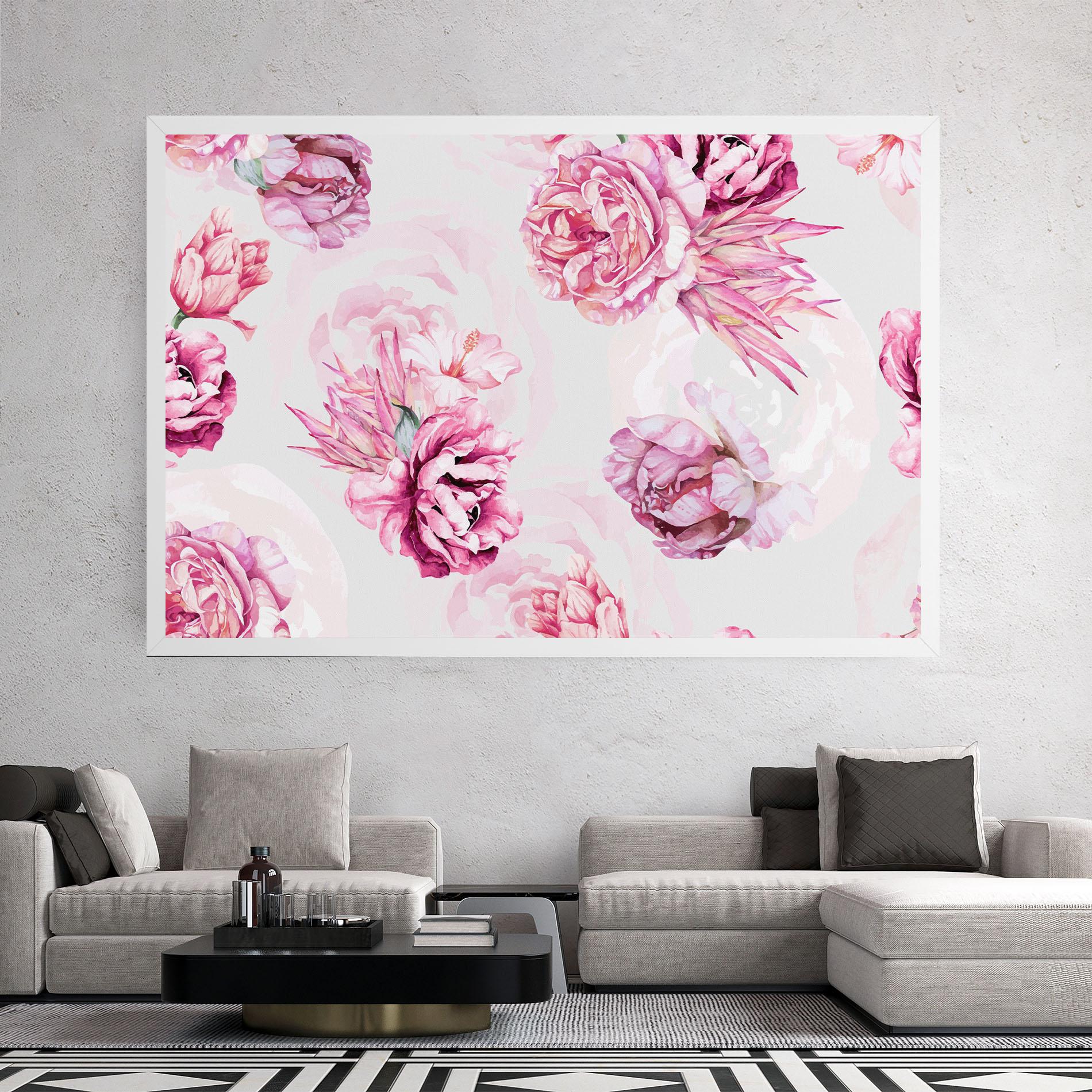 Tablou Canvas Blooming Peony mockup 2