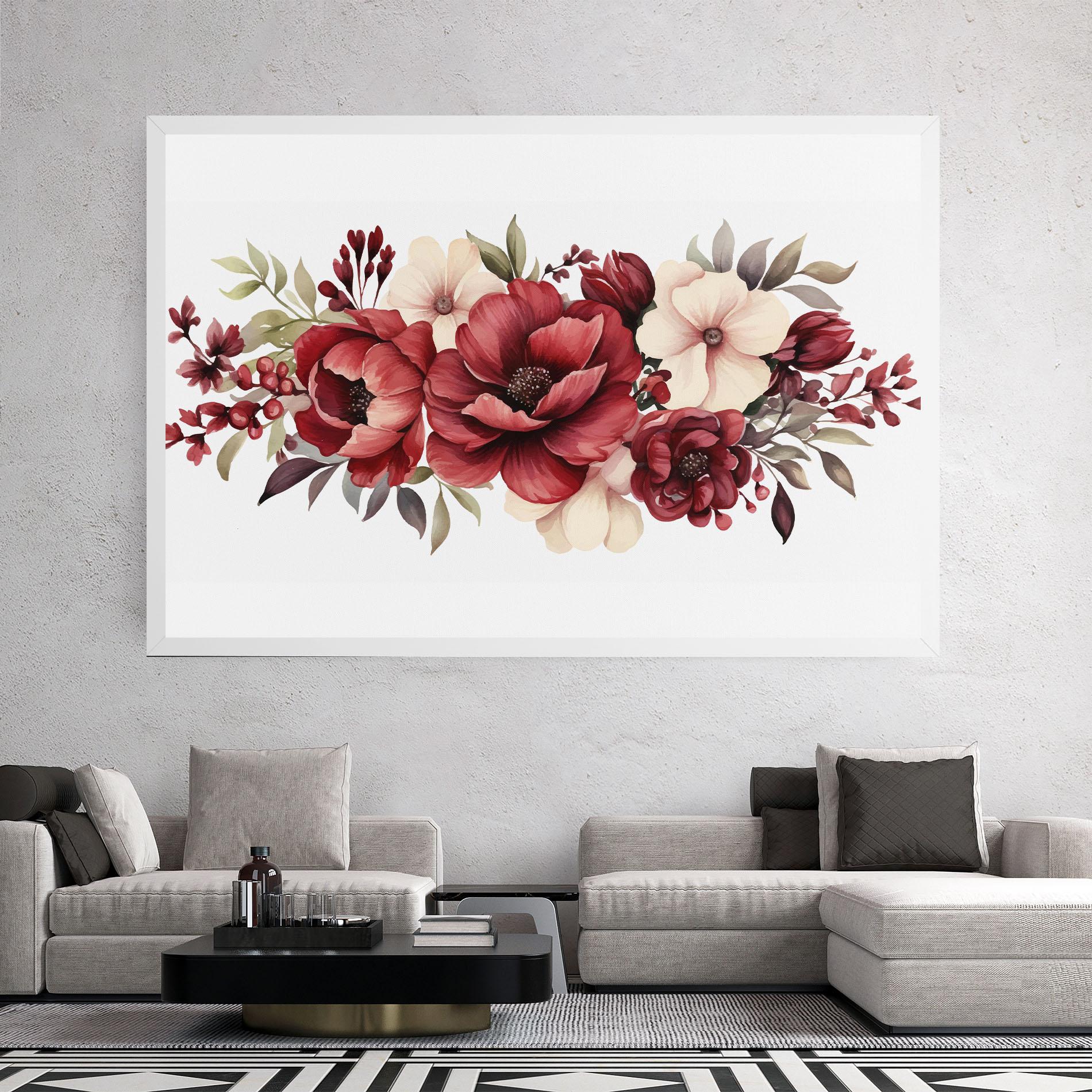 Tablou Canvas Red Peony mockup 2