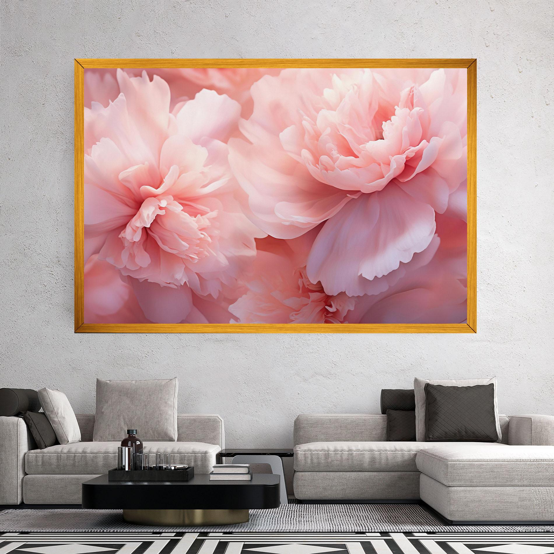 Tablou Canvas Close Up Dreamy Peony mockup 2