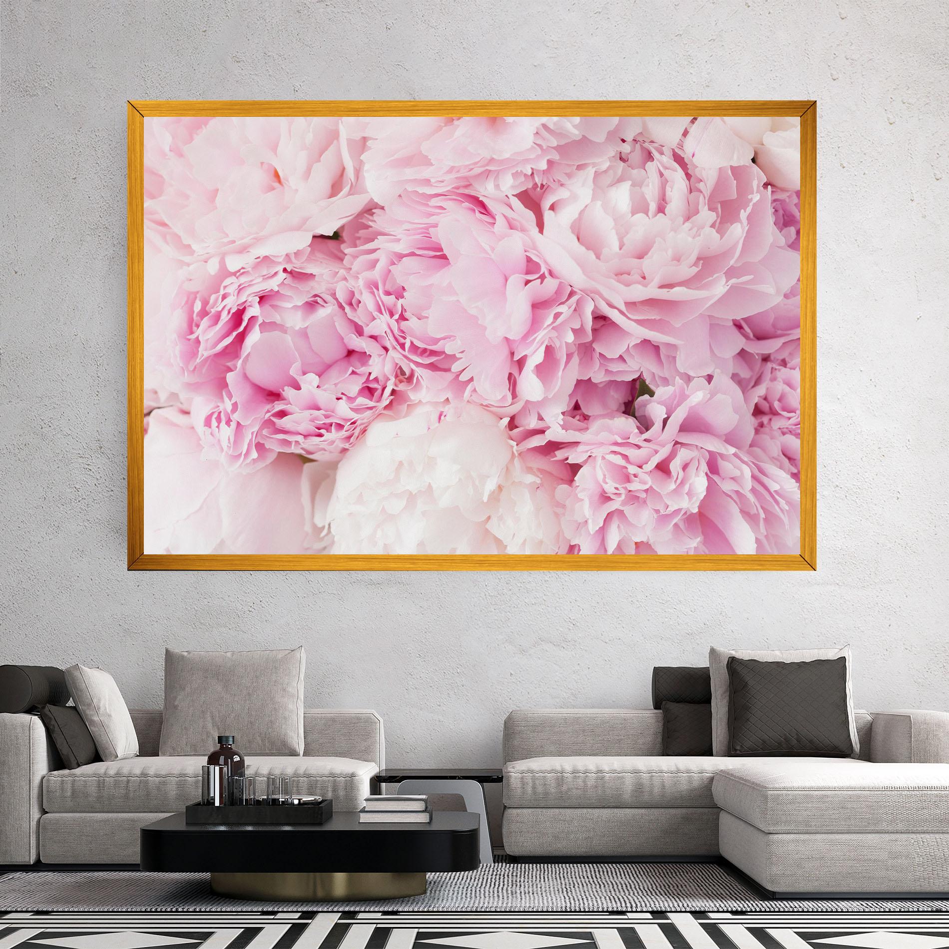 Tablou Canvas Dreamy Pink Pastel Peony mockup 2