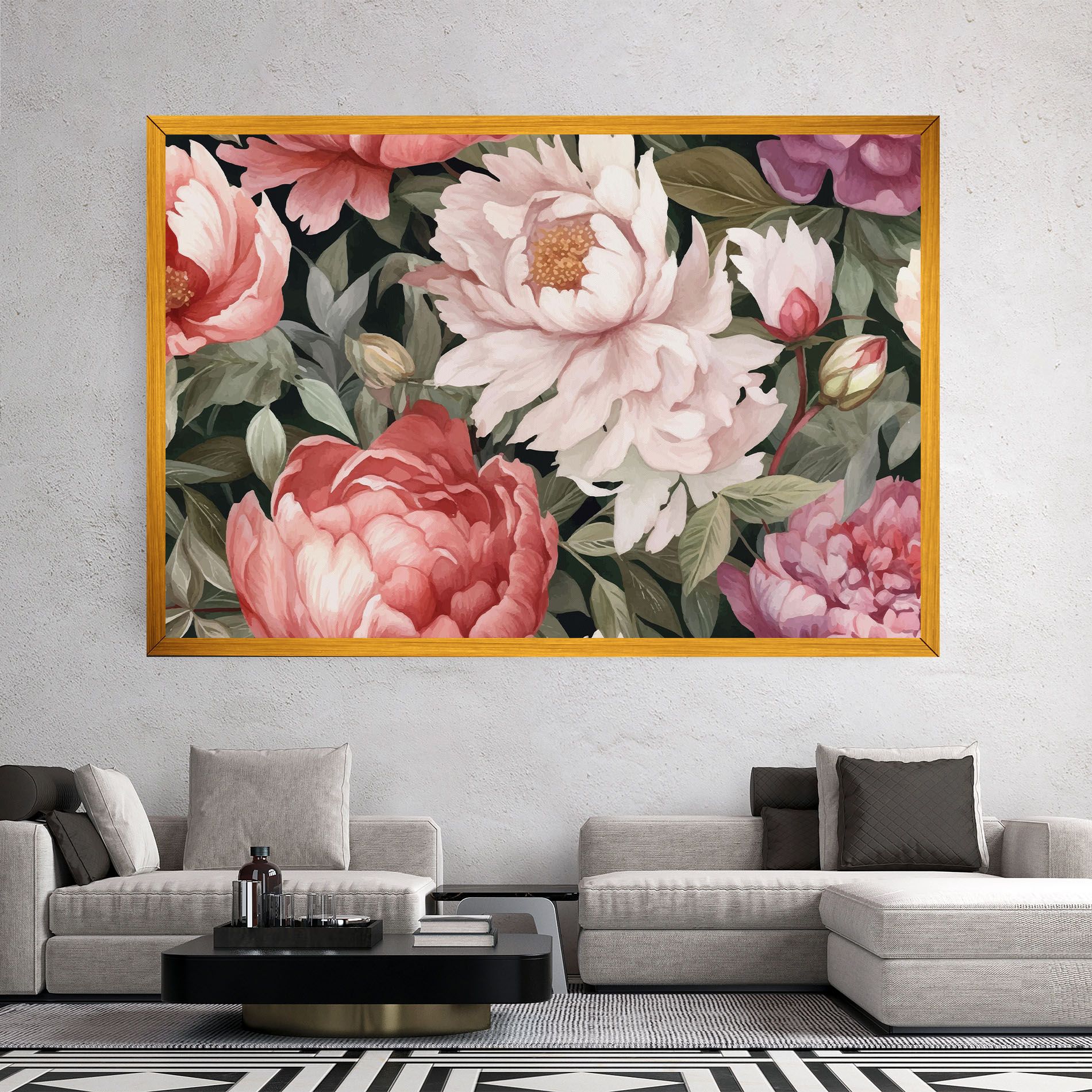 Light Peony Art mockup 2