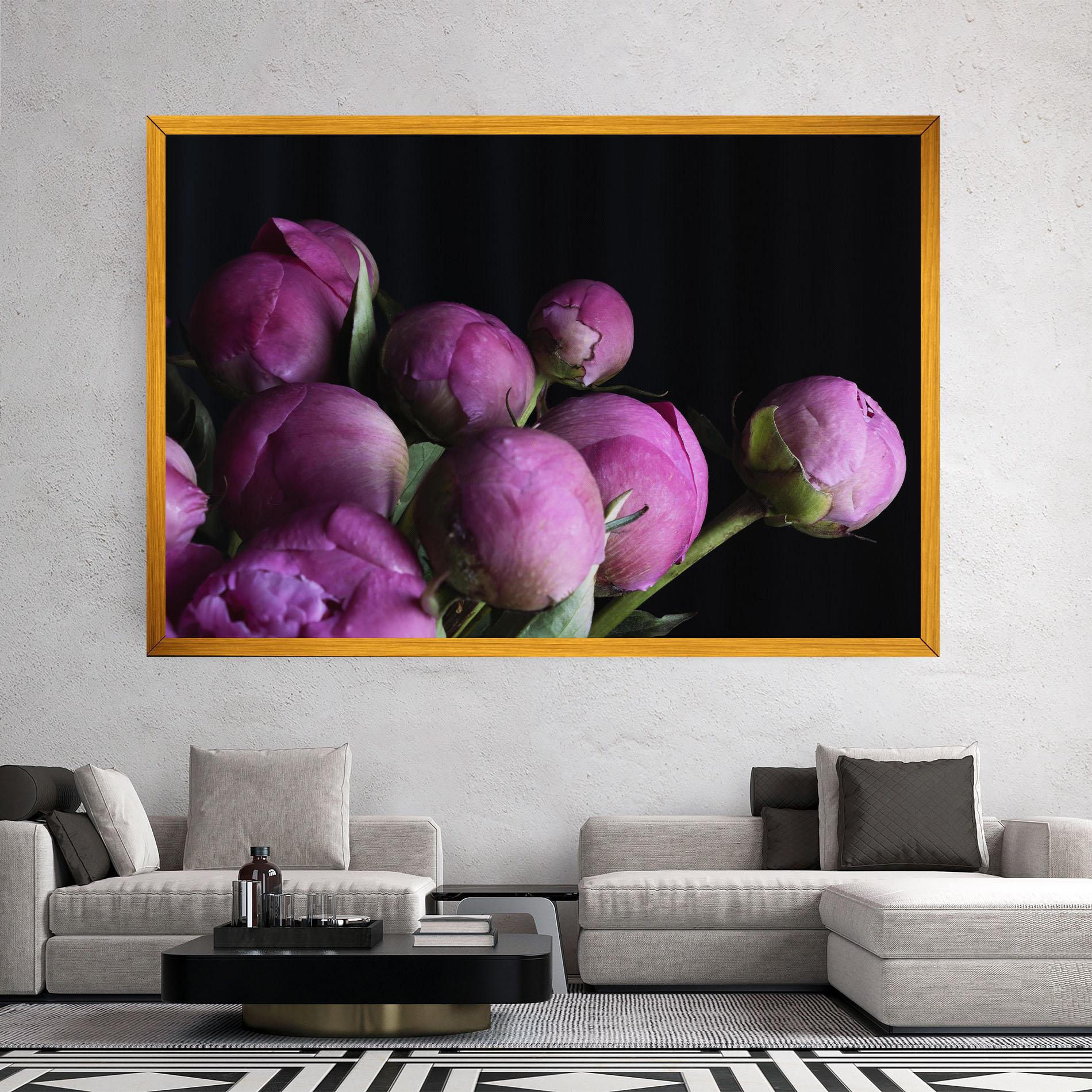 Tablou Canvas Peony Buds mockup 2