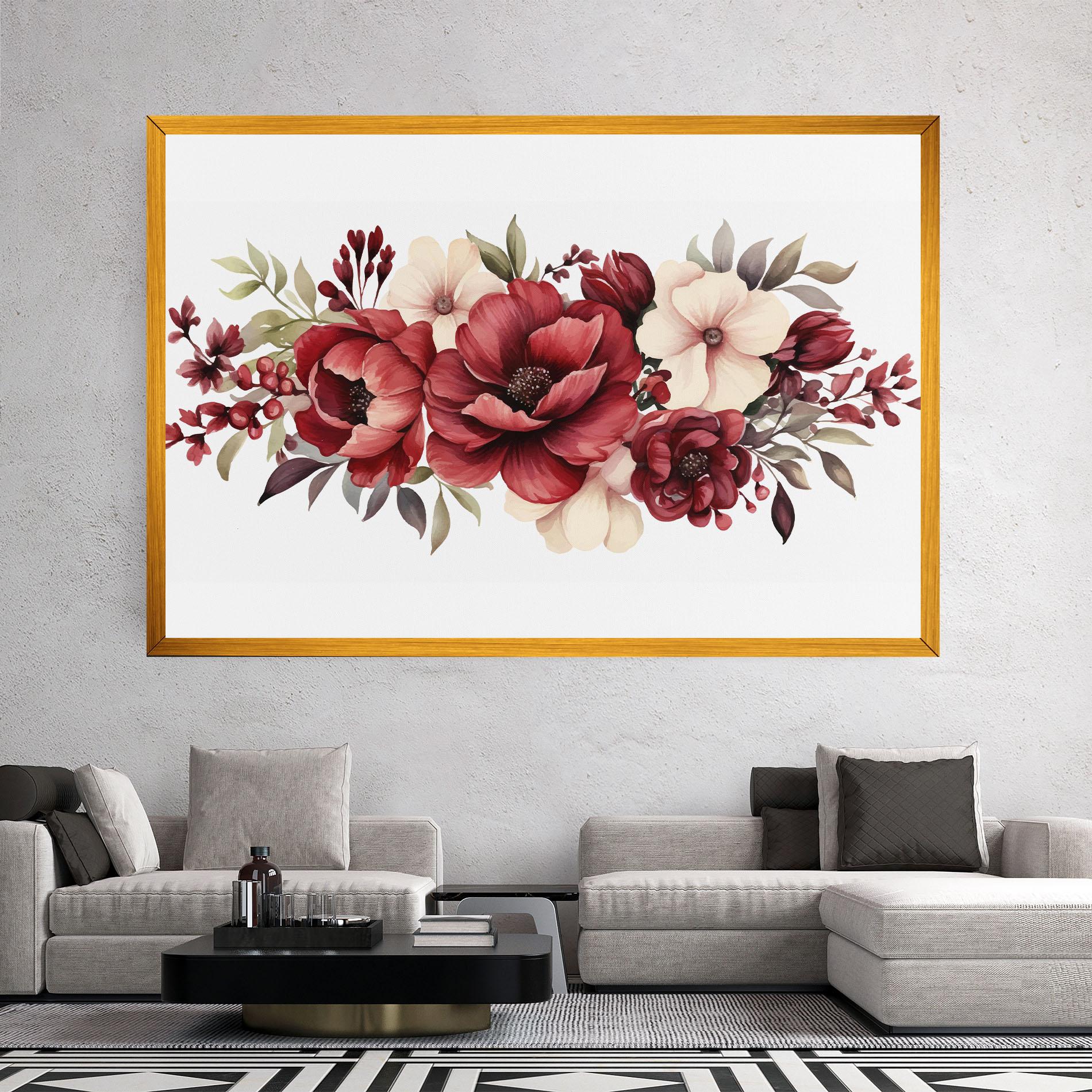 Tablou Canvas Red Peony mockup 2