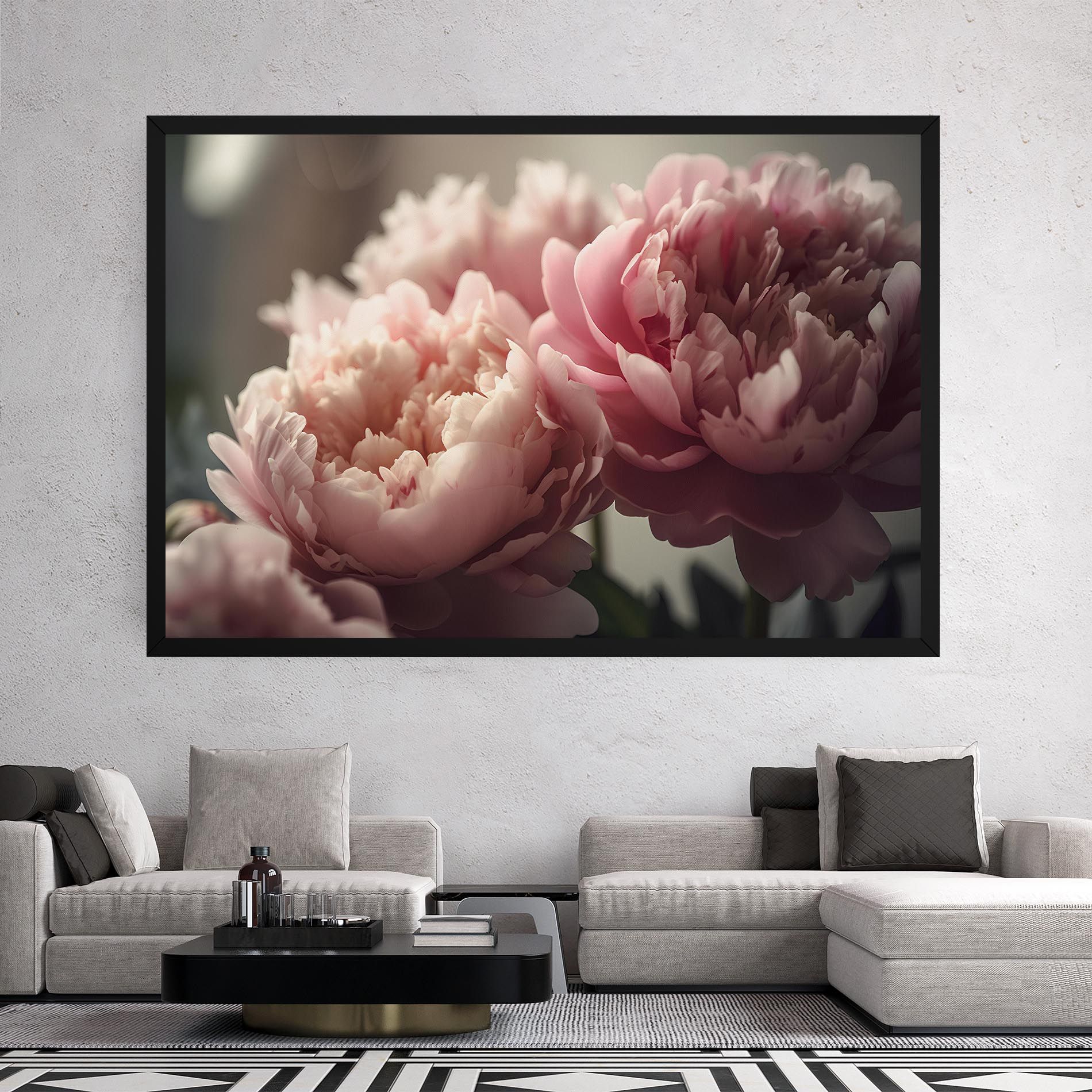 Cream Dreamy Peony mockup 2