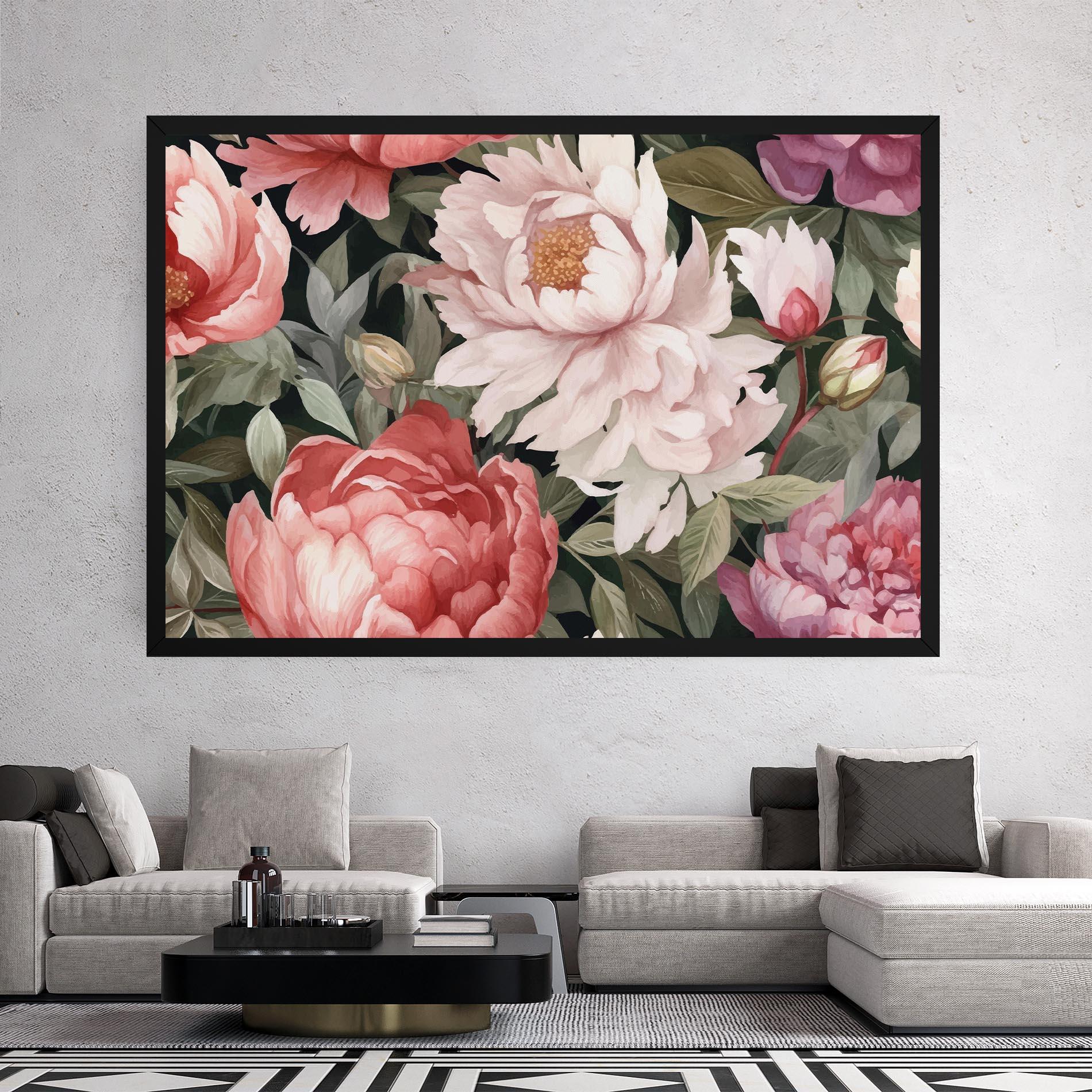 Tablou Canvas Light Peony Art mockup 2