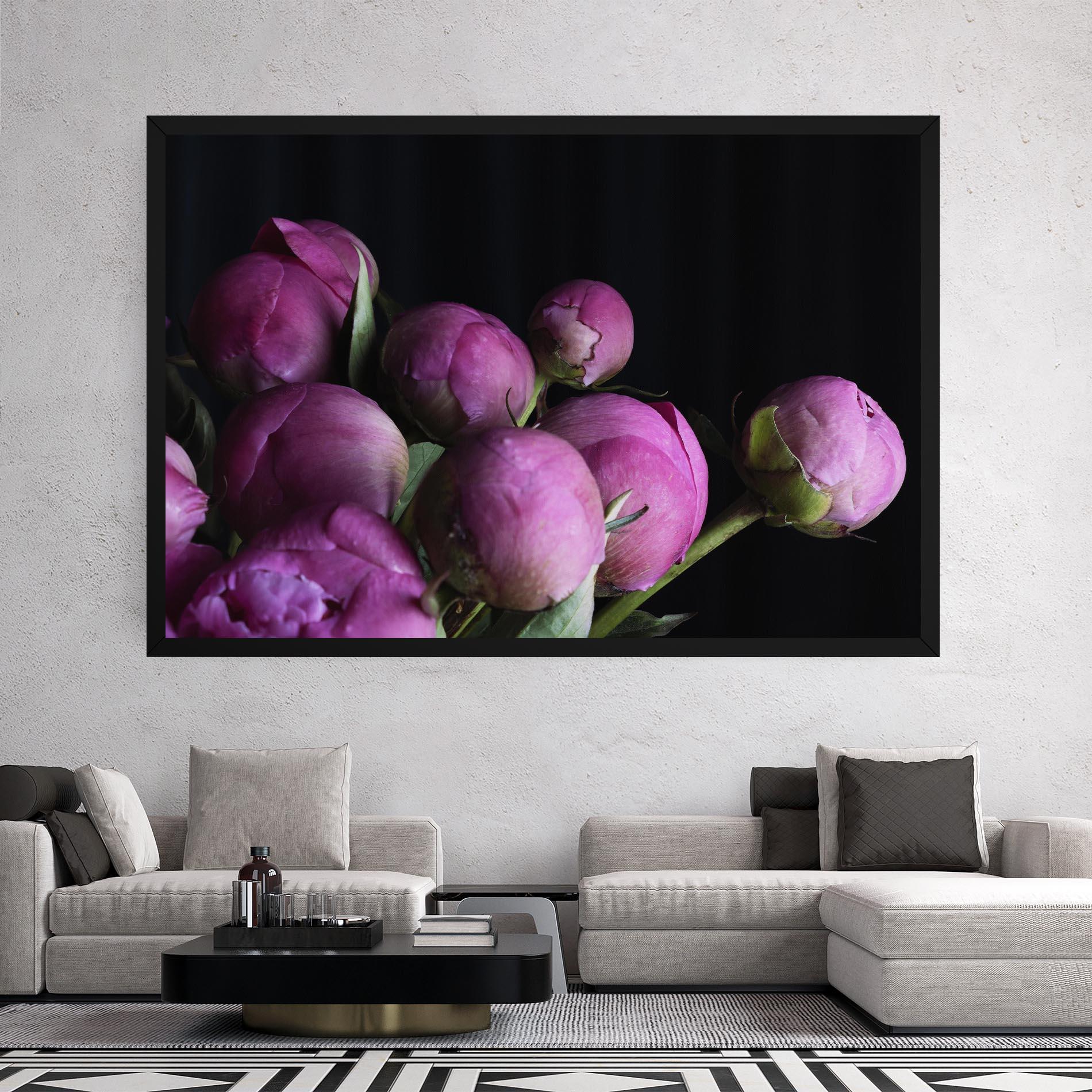 Tablou Canvas Peony Buds mockup 2