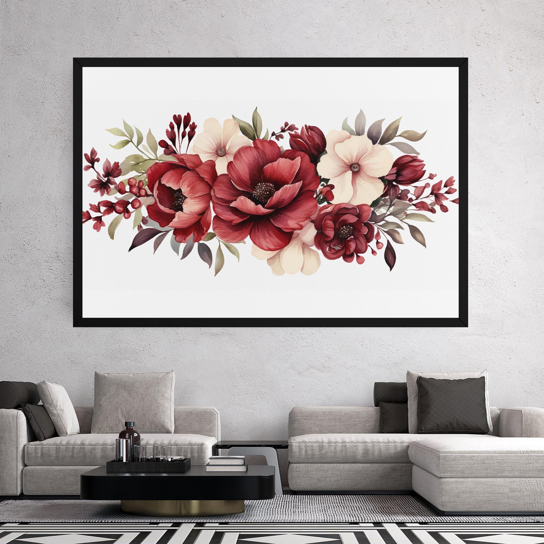 Tablou Canvas Red Peony mockup 2